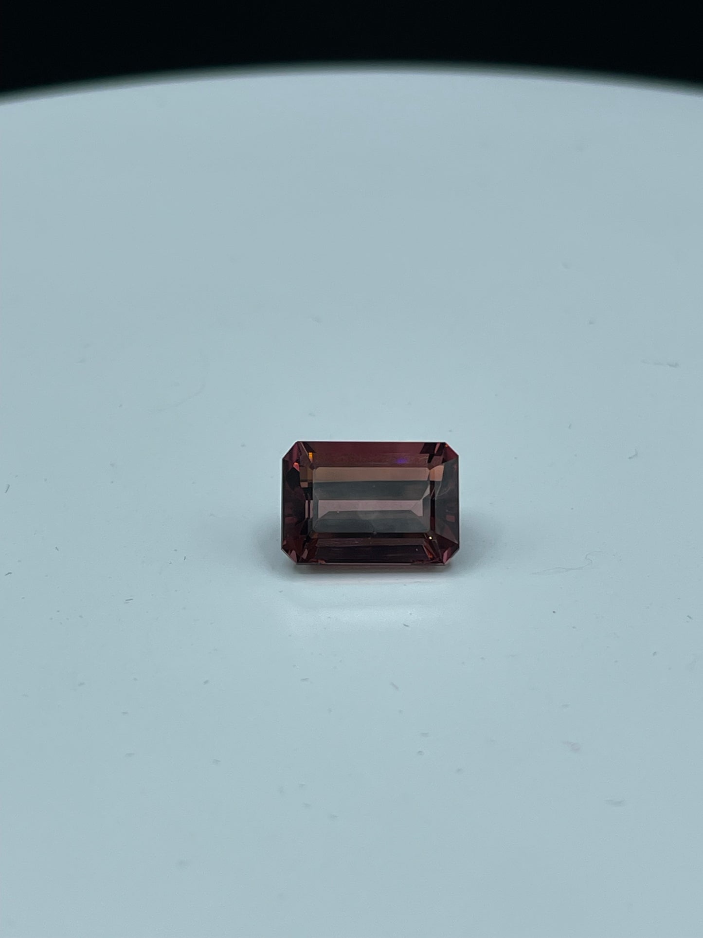 9.57 Carat Natural Rubellite Tourmaline Emerald Cut Loose Gemstone (14.3 x 10 x 7.15 MM)