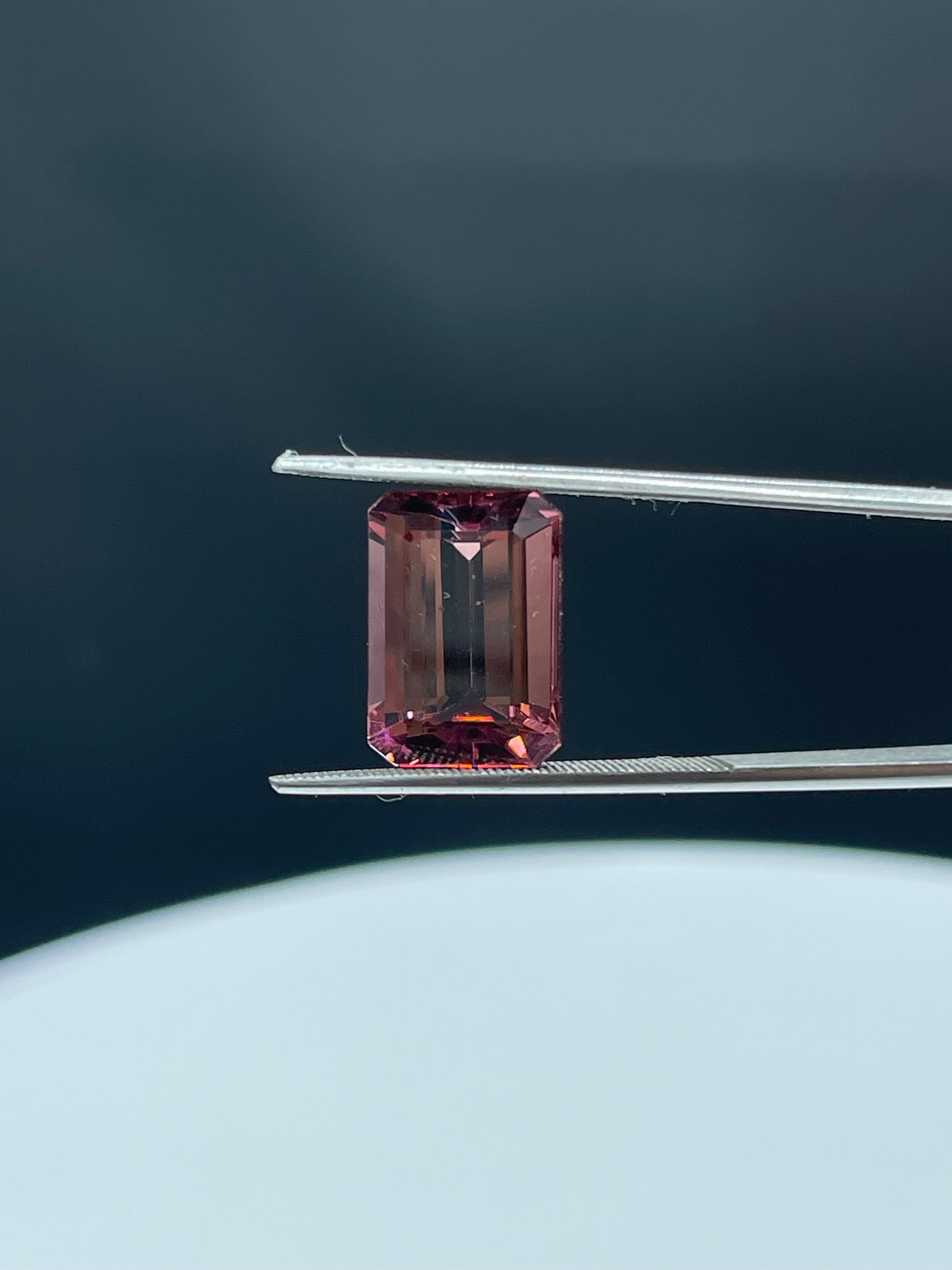 9.57 Carat Natural Rubellite Tourmaline Emerald Cut Loose Gemstone (14.3 x 10 x 7.15 MM)