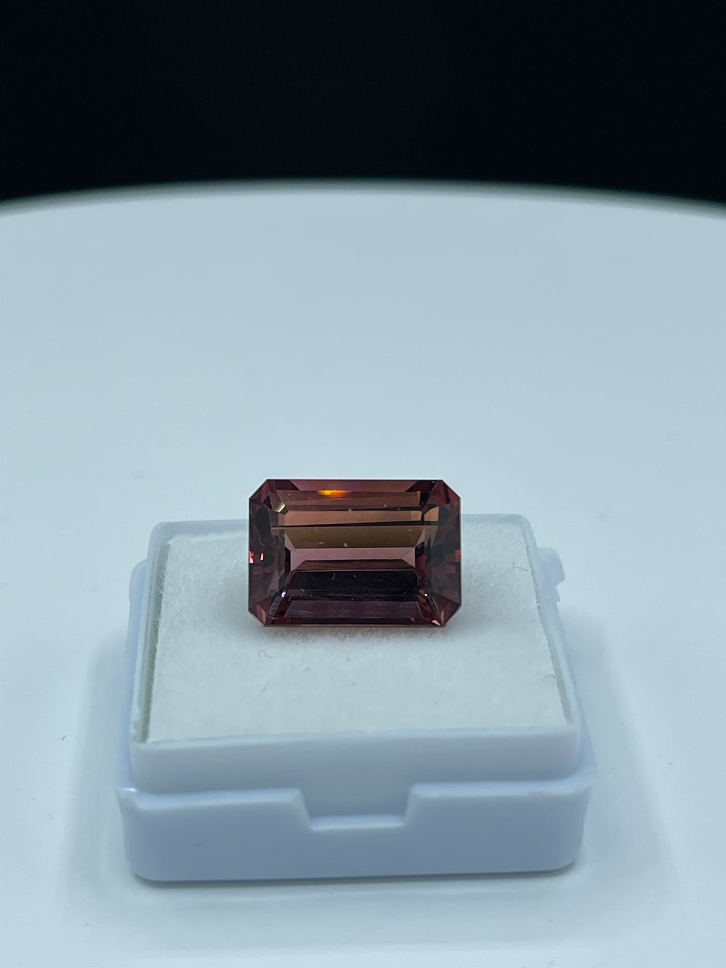 9.57 Carat Natural Rubellite Tourmaline Emerald Cut Loose Gemstone (14.3 x 10 x 7.15 MM)