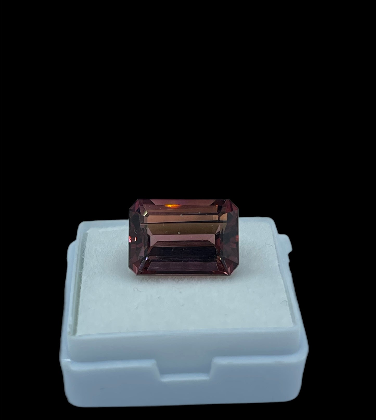 9.57 Carat Natural Rubellite Tourmaline Emerald Cut Loose Gemstone (14.3 x 10 x 7.15 MM)