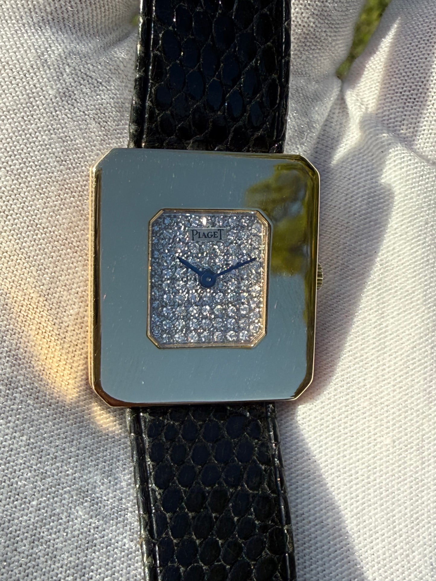 Vintage Piaget Protocole 18K Yellow Gold Ladies Watch Ref. 99041 | Factory Pavé Diamond Dial | Circa 1970s | Mechanical