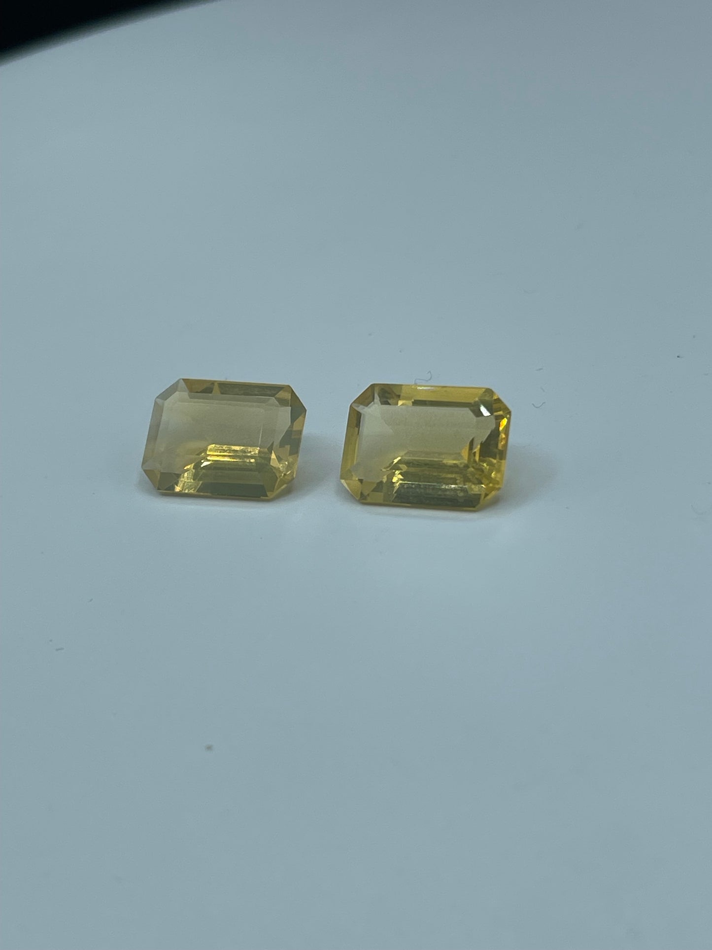 8.76 Carat Natural Mexican Opal Emerald Cut Matching Loose Gemstones (13.8 x 9.7 x 6.2 MM)