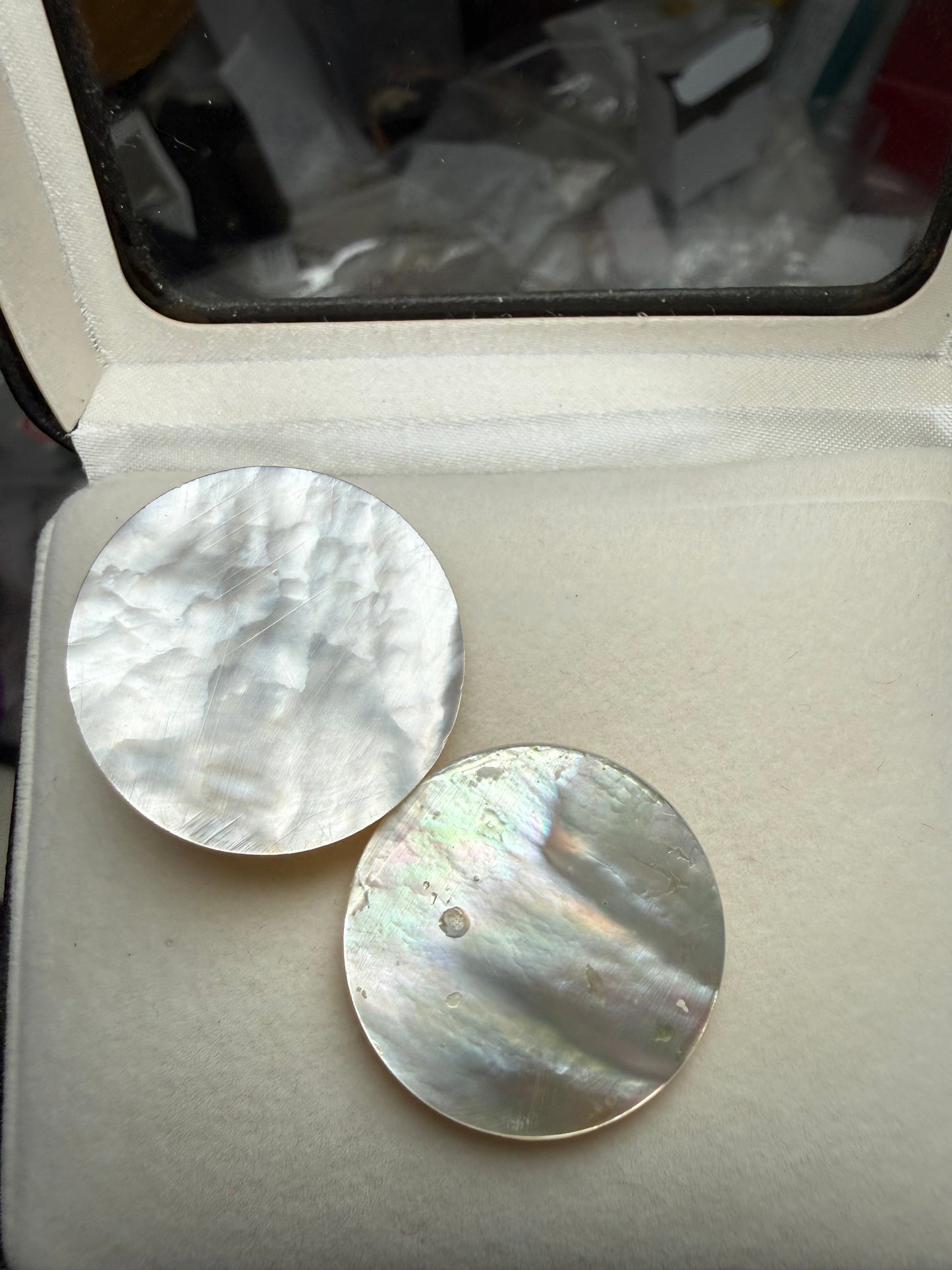 Natural Mabe Pearl Pair 25mm Round Loose Gemstones | 41.75 CTW | Matching Set | 1 Inch