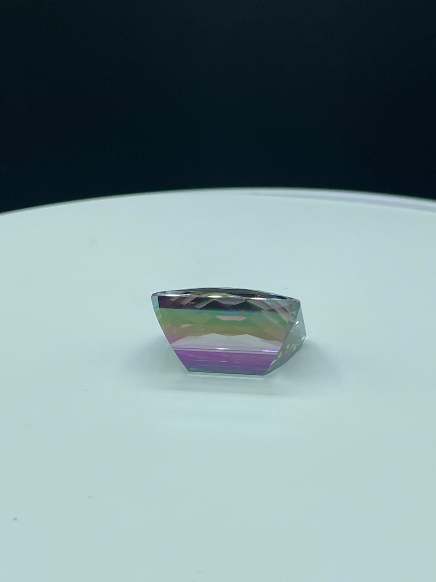 70.00 Carat Authentic Mystic Topaz Emerald Cut Loose Gemstone (24.6 x 19.9 x 14.1 MM)