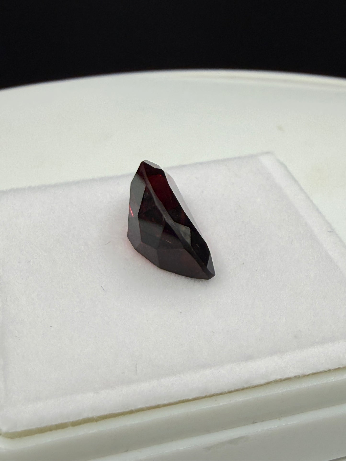 9.04 Carat Natural Garnet Half Moon Cut Loose Gemstone | 17x8x6 MM