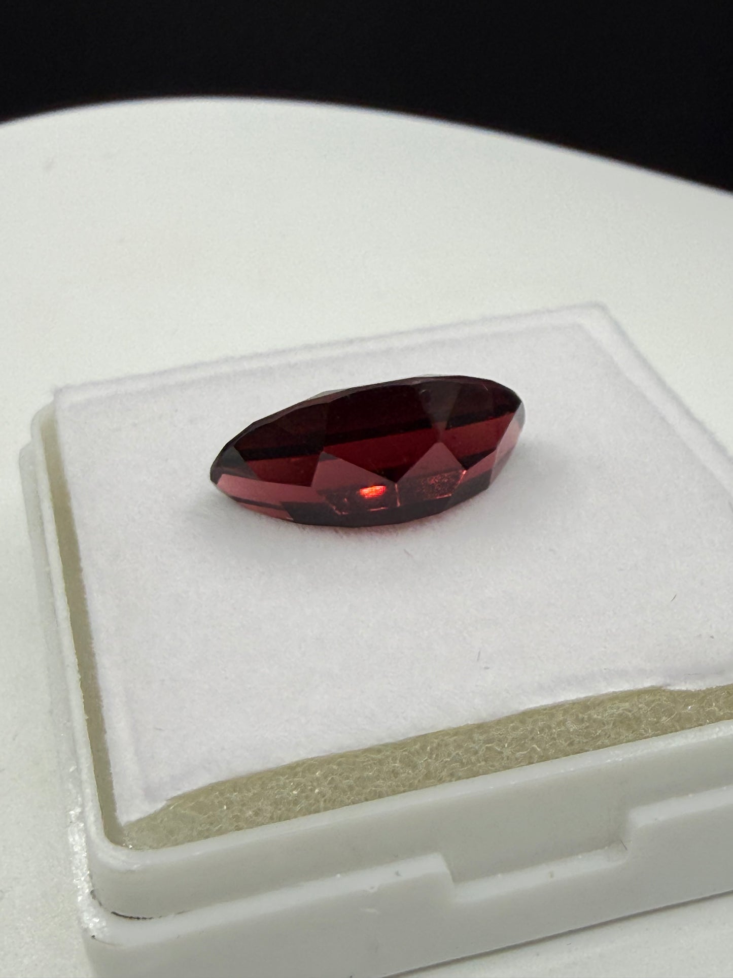 9.04 Carat Natural Garnet Half Moon Cut Loose Gemstone | 17x8x6 MM