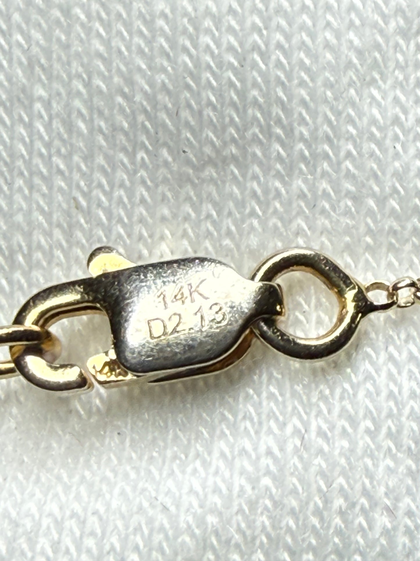 Vintage 2.13 CTW Natural Diamond 14K Yellow Gold Necklace | 16 Inches