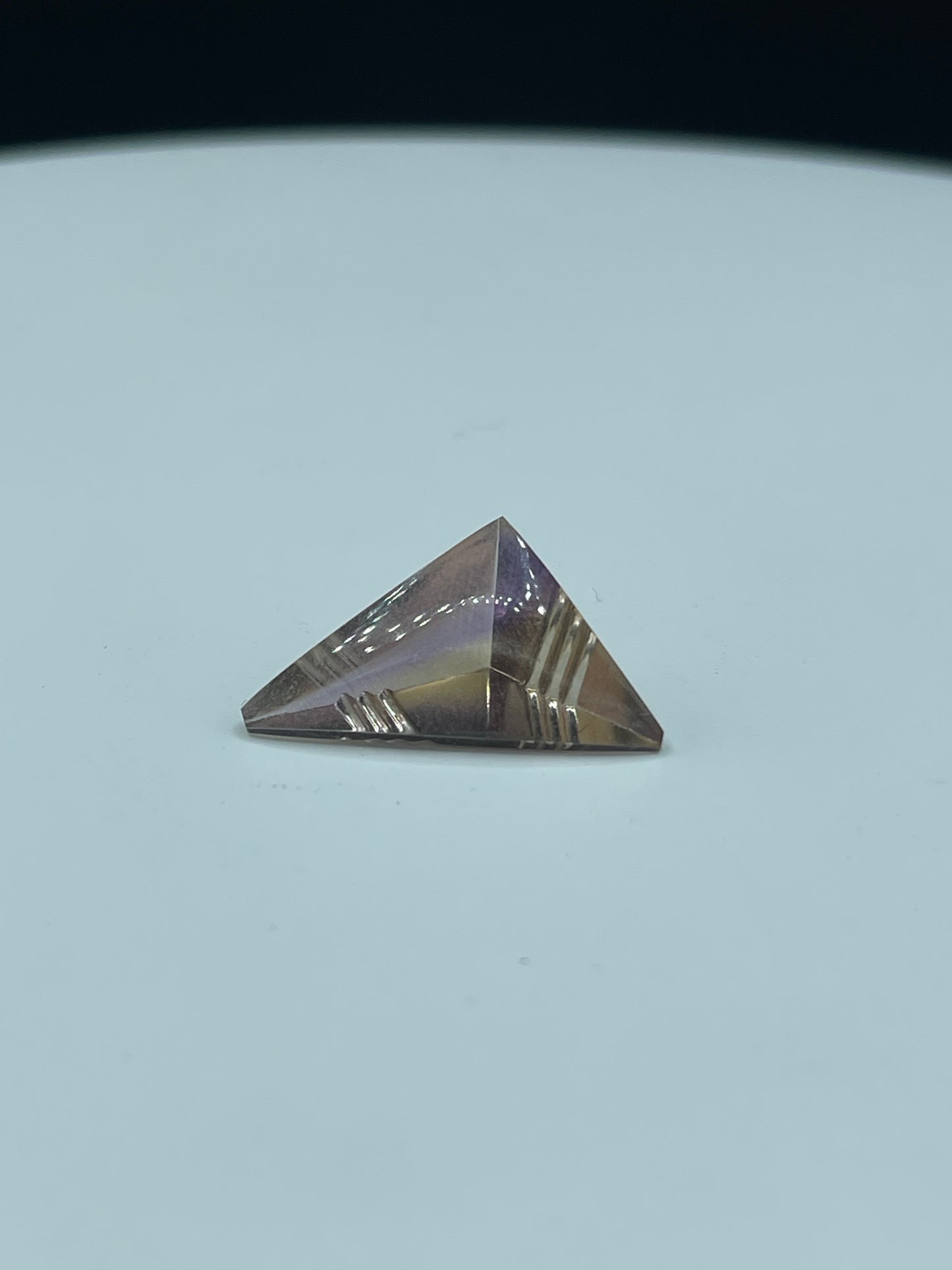 8.08 Carat Natural Bolivian Ametrine Fancy Custom Cut Loose Gemstone (12.7 x 22.5 x 7.9 MM)