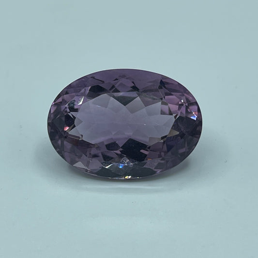 30.38 Carat Natural Bolivian Amethyst Oval Cut Loose Gemstone (25 x 18 x 12 MM)