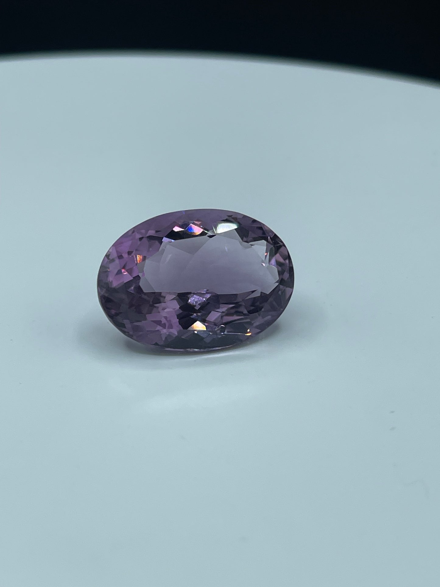 30.38 Carat Natural Bolivian Amethyst Oval Cut Loose Gemstone (25 x 18 x 12 MM)