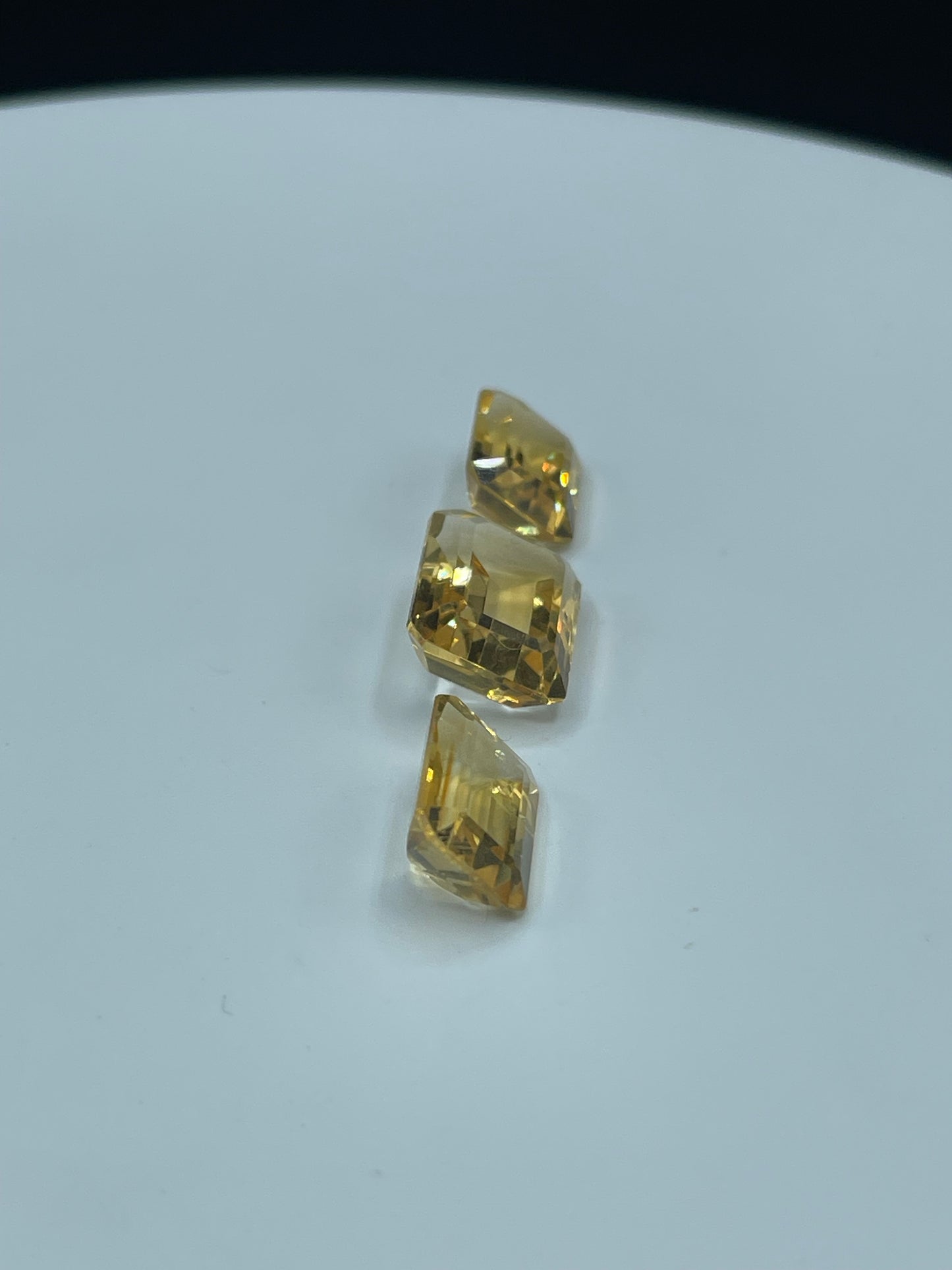 23.20 Carat Natural Citrine Emerald Cut Matching Loose Gemstones