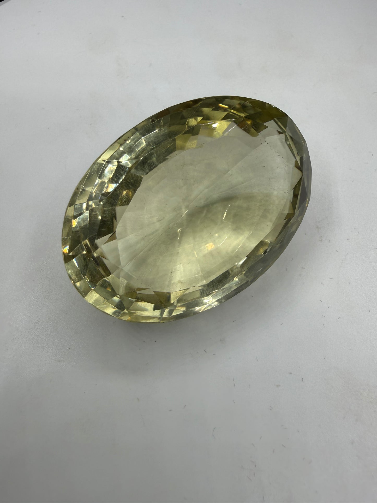 269.18 Carat Natural Ouro Verde Quartz Oval Cut Loose Gemstone 48x34mm IF Collector Gem