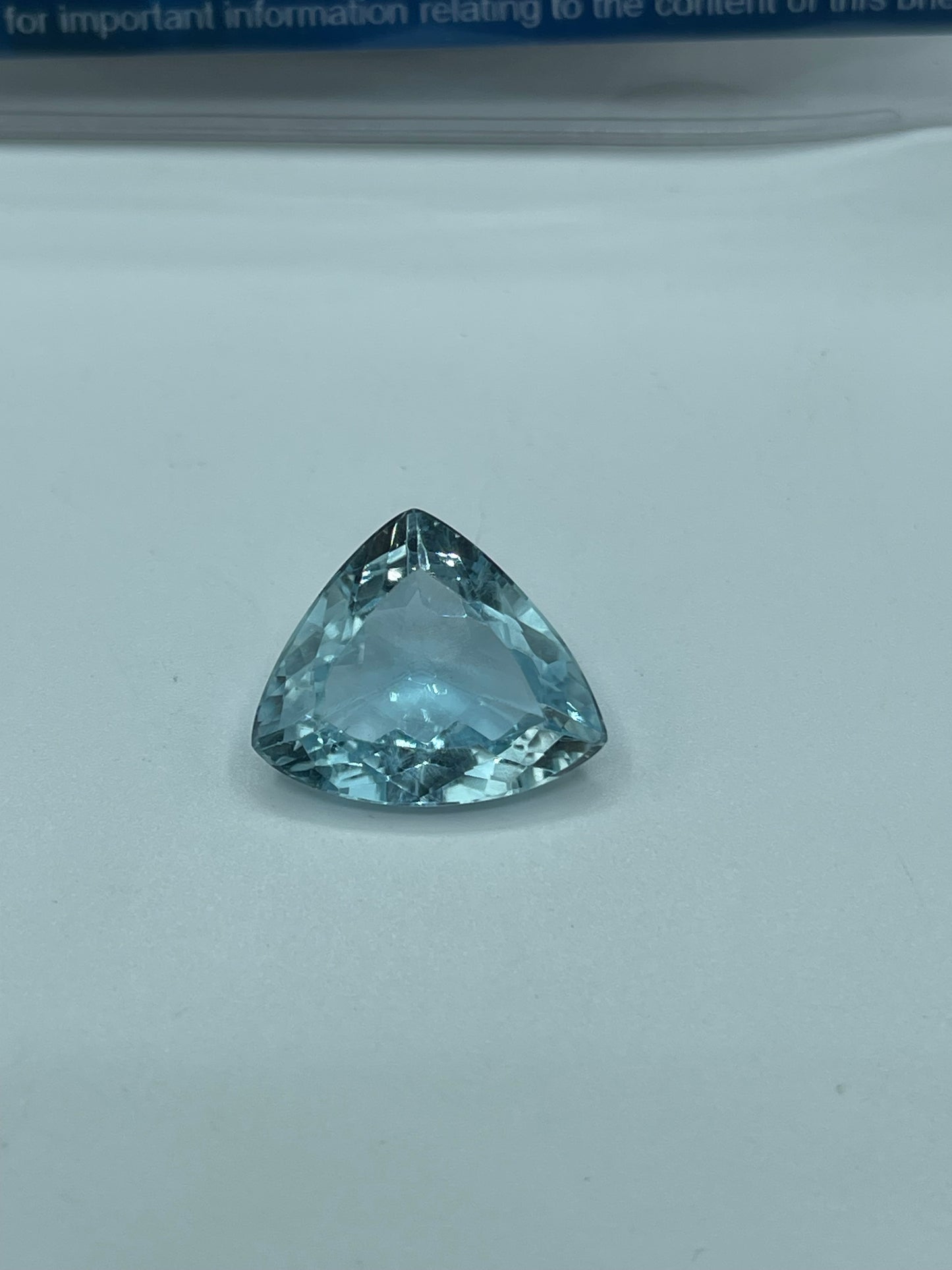 AGL Certified Paraiba Color Natural Blue Topaz Trillion Cut Loose Gemstone (16.14 x 19.52 x 8.03 MM