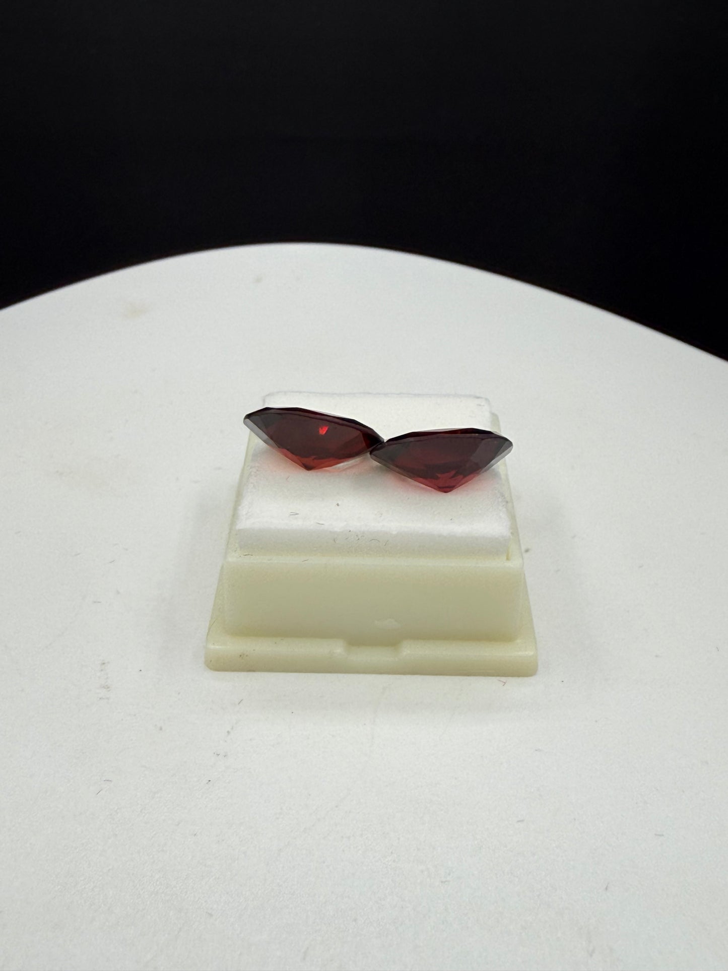 Natural Garnet Matching Pair 8.45 CTW Oval Cut 12.62 x 9.12 MM Deep Red Loose Gemstones