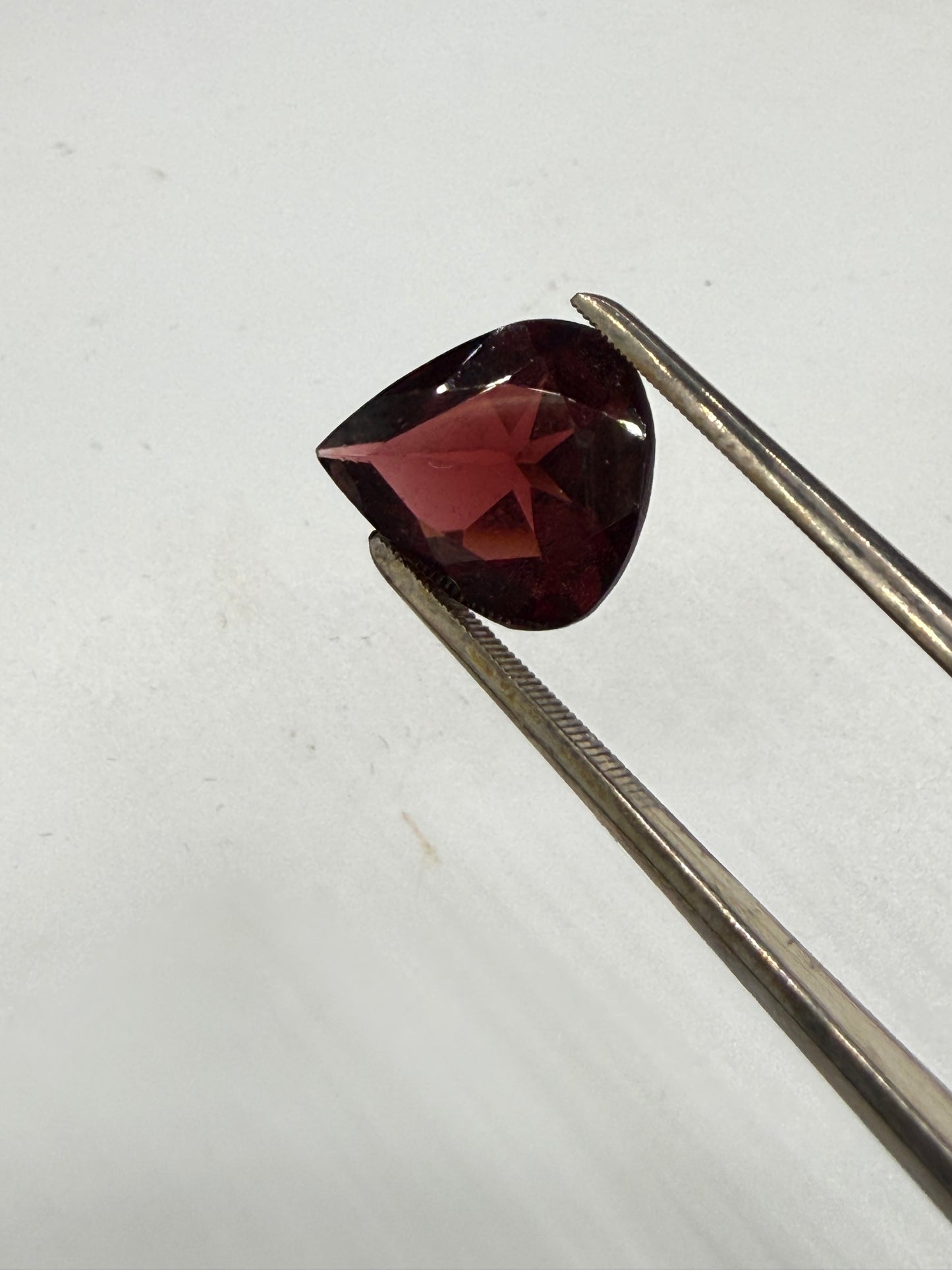 Natural Garnet 6.38 Carat Pear Cut 11.2 x 9.5 MM Deep Red Loose Gemstone Flawless