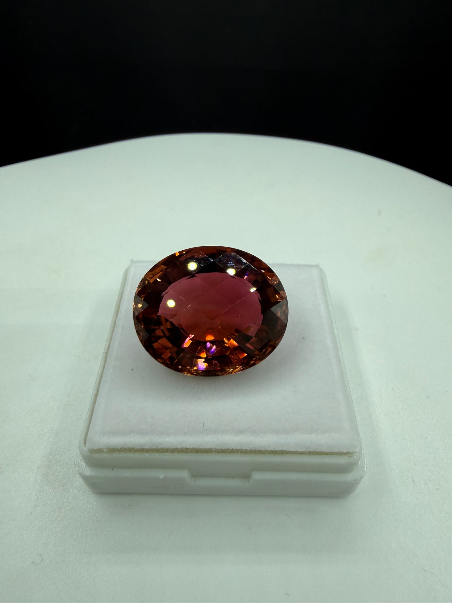 World-Class 35.38 Carat GIA Certified Natural Orange Tourmaline Oval Loose Gemstone