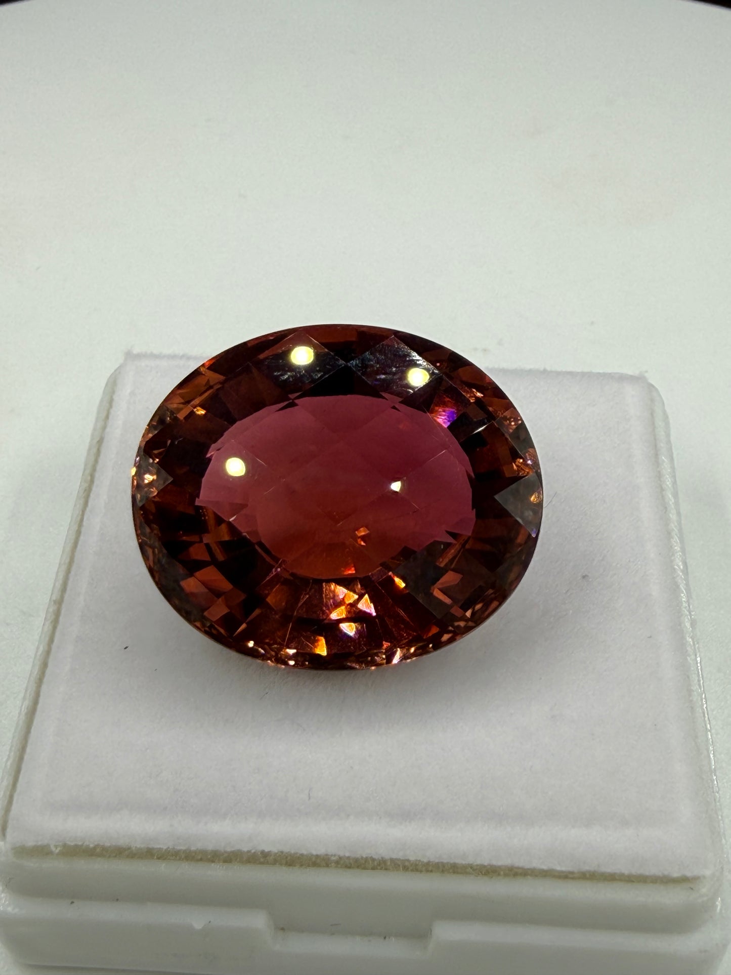 World-Class 35.38 Carat GIA Certified Natural Orange Tourmaline Oval Loose Gemstone