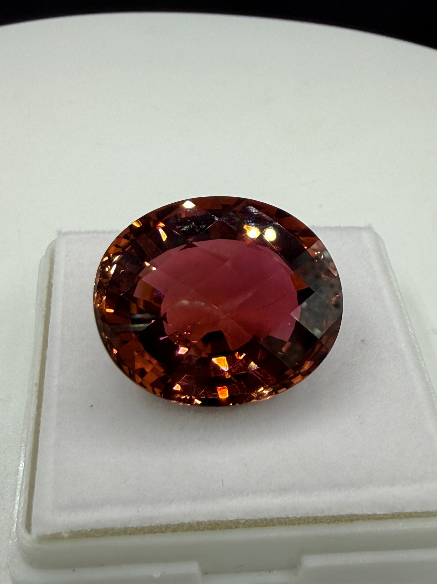World-Class 35.38 Carat GIA Certified Natural Orange Tourmaline Oval Loose Gemstone