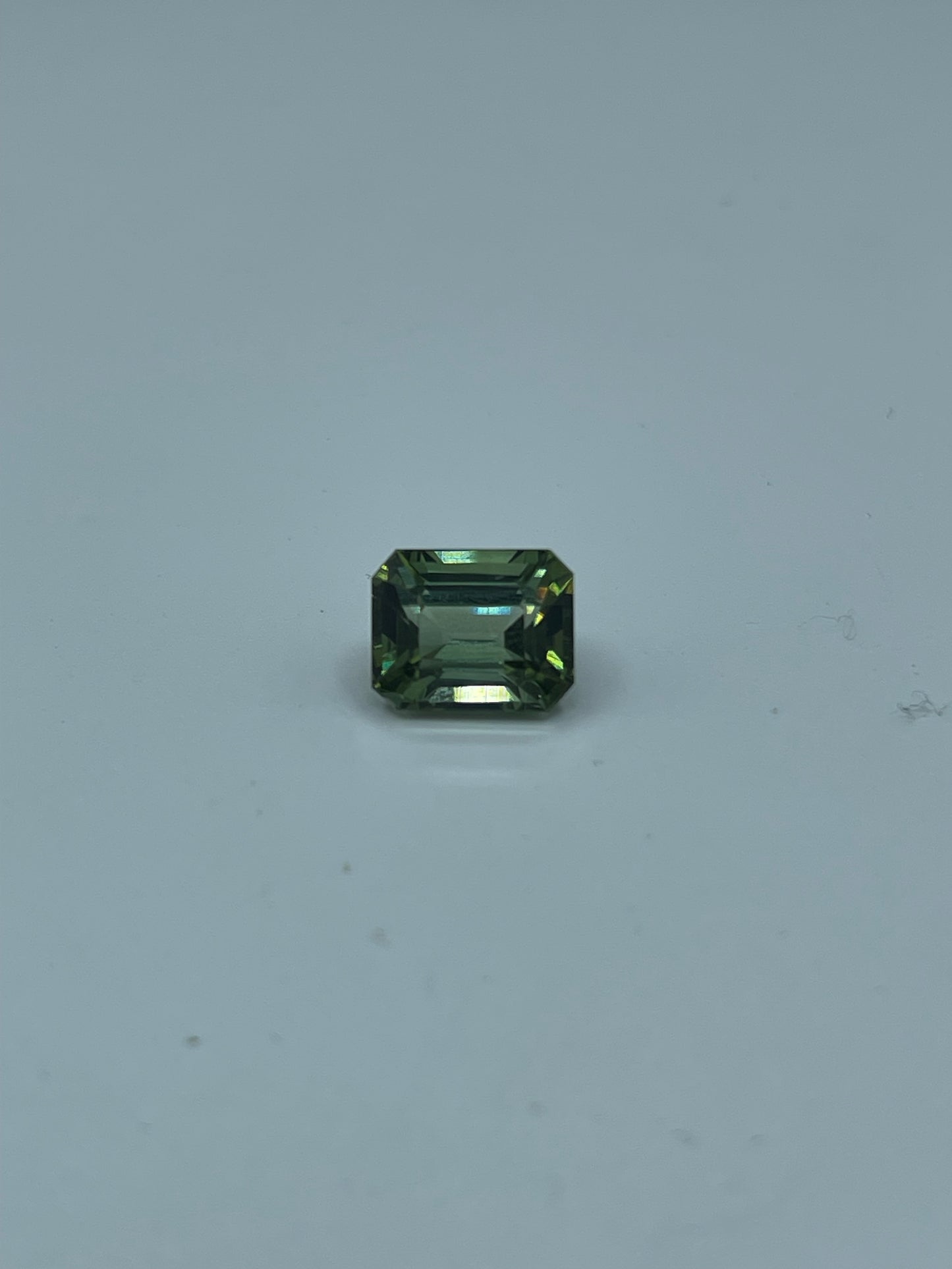 3.75 Carat Natural Green Tourmaline Emerald Cut Loose Gemstone (9.7 x 7.8 x 5.9 MM)