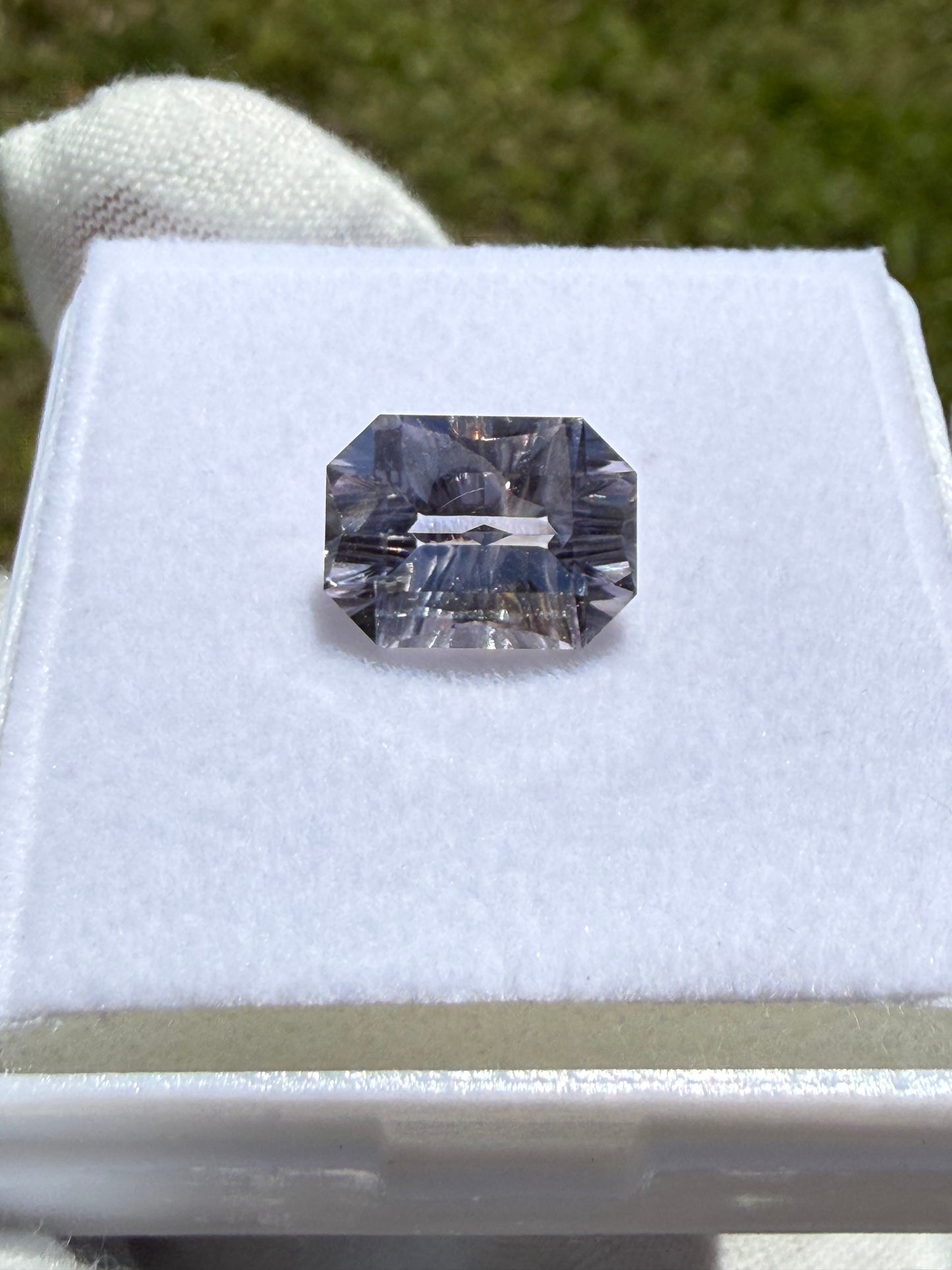 GIA Certified 5.75ct Unheated Ceylon Sapphire | Master Concave Cut | Rare Octagonal Lilac