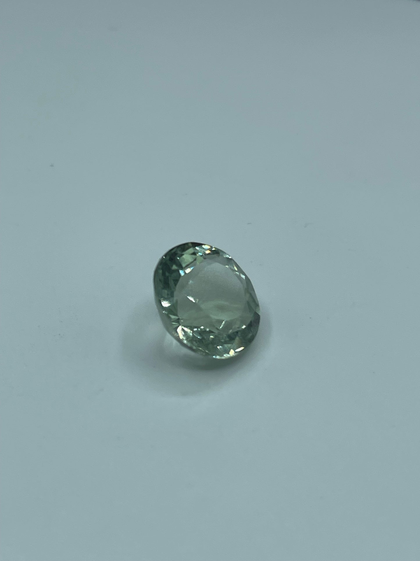 9.80 Carat Natural Green Amethyst Round Cut Loose Gemstone (14.1 x 14.1 x 9 MM)