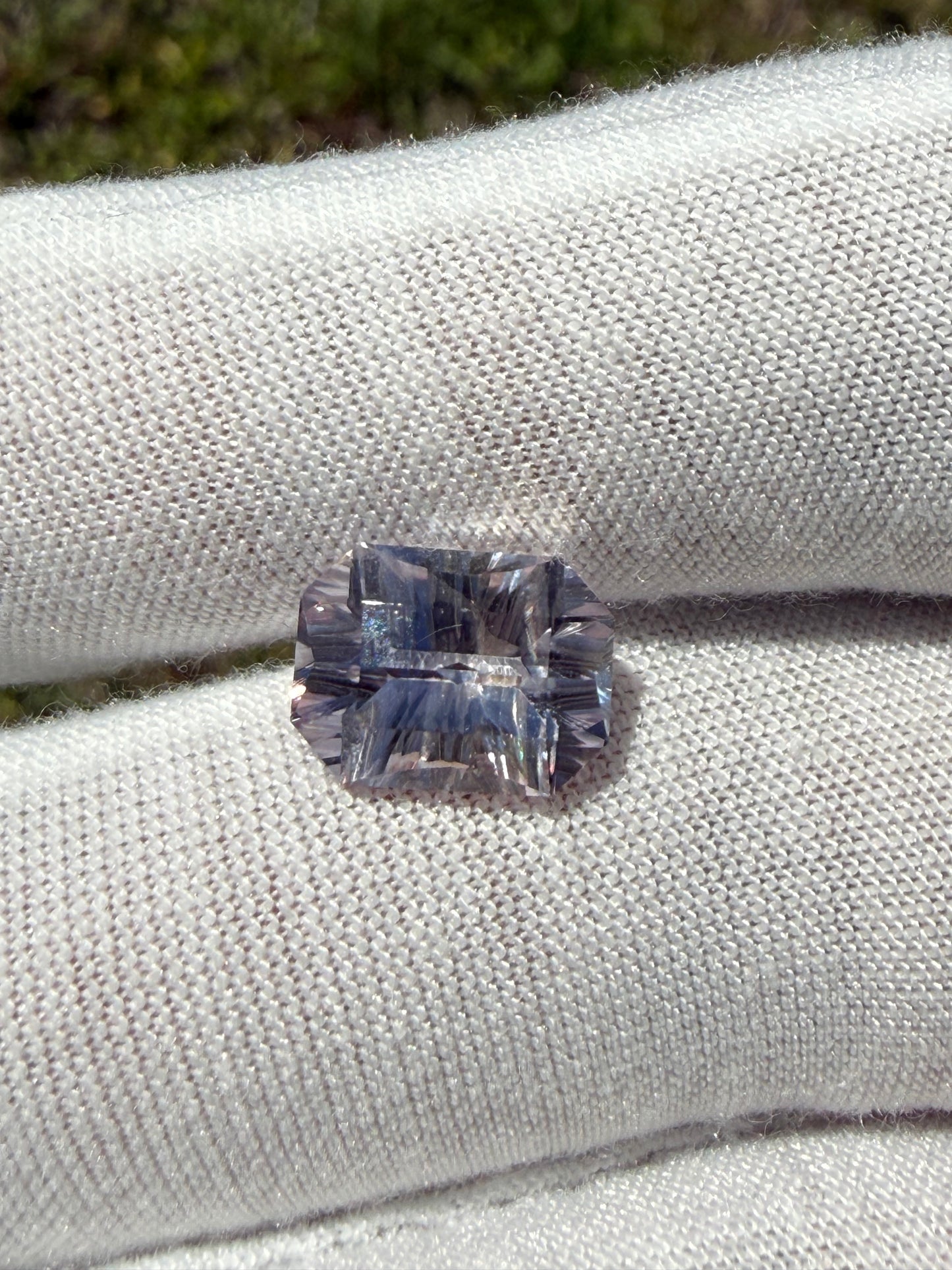 GIA Certified 5.75ct Unheated Ceylon Sapphire | Master Concave Cut | Rare Octagonal Lilac