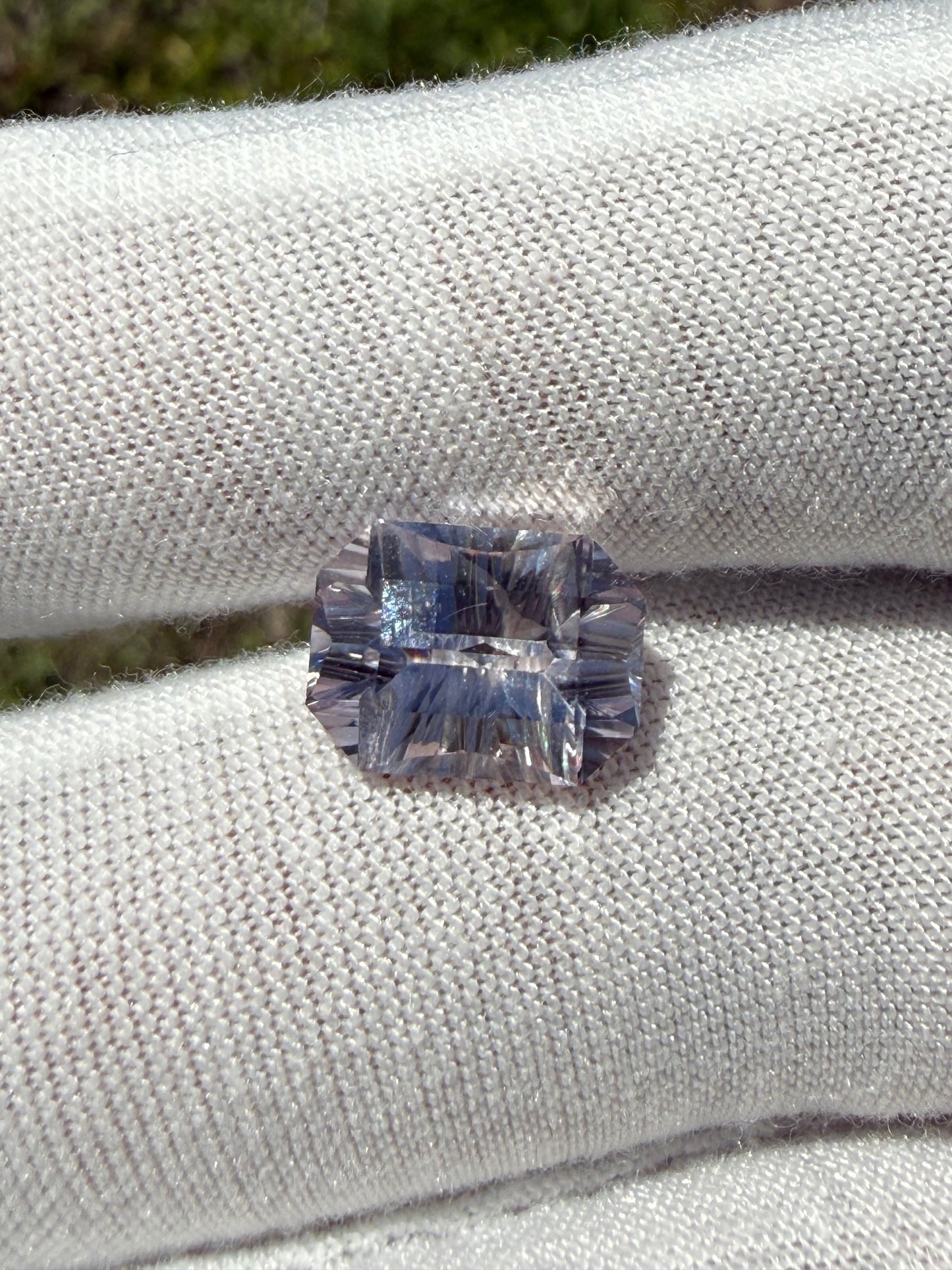 GIA Certified 5.75ct Unheated Ceylon Sapphire | Master Concave Cut | Rare Octagonal Lilac