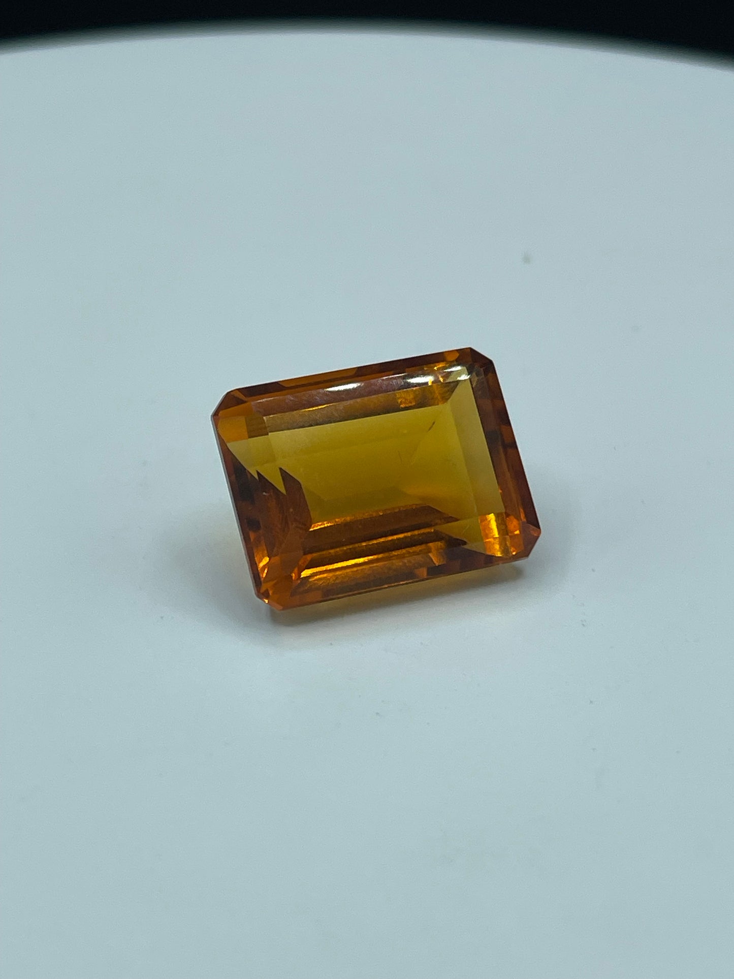 29.15 Carat Natural Madeira Citrine Emerald Cut Loose Gemstone (21 x 16 x 11 MM)