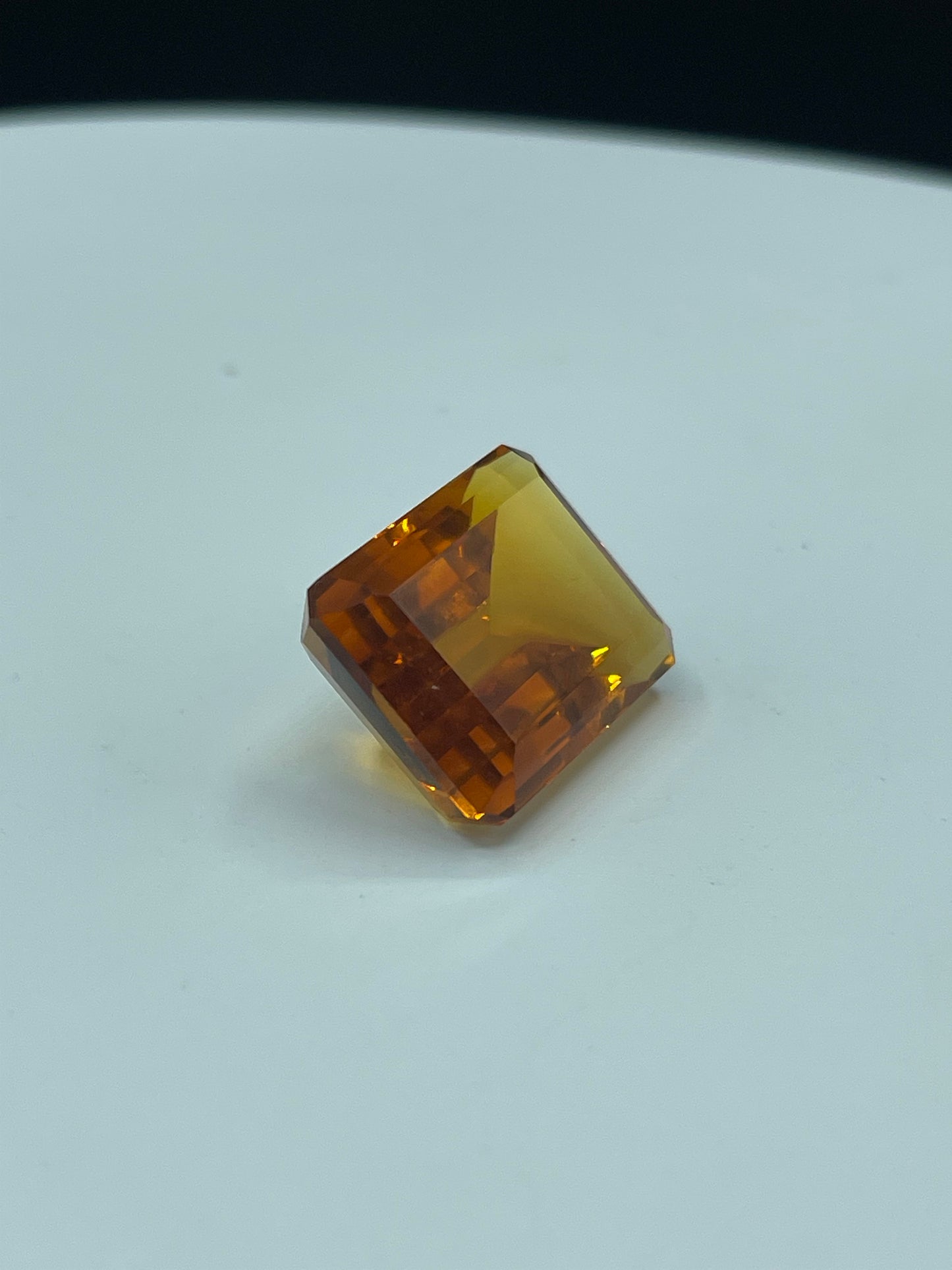 29.15 Carat Natural Madeira Citrine Emerald Cut Loose Gemstone (21 x 16 x 11 MM)