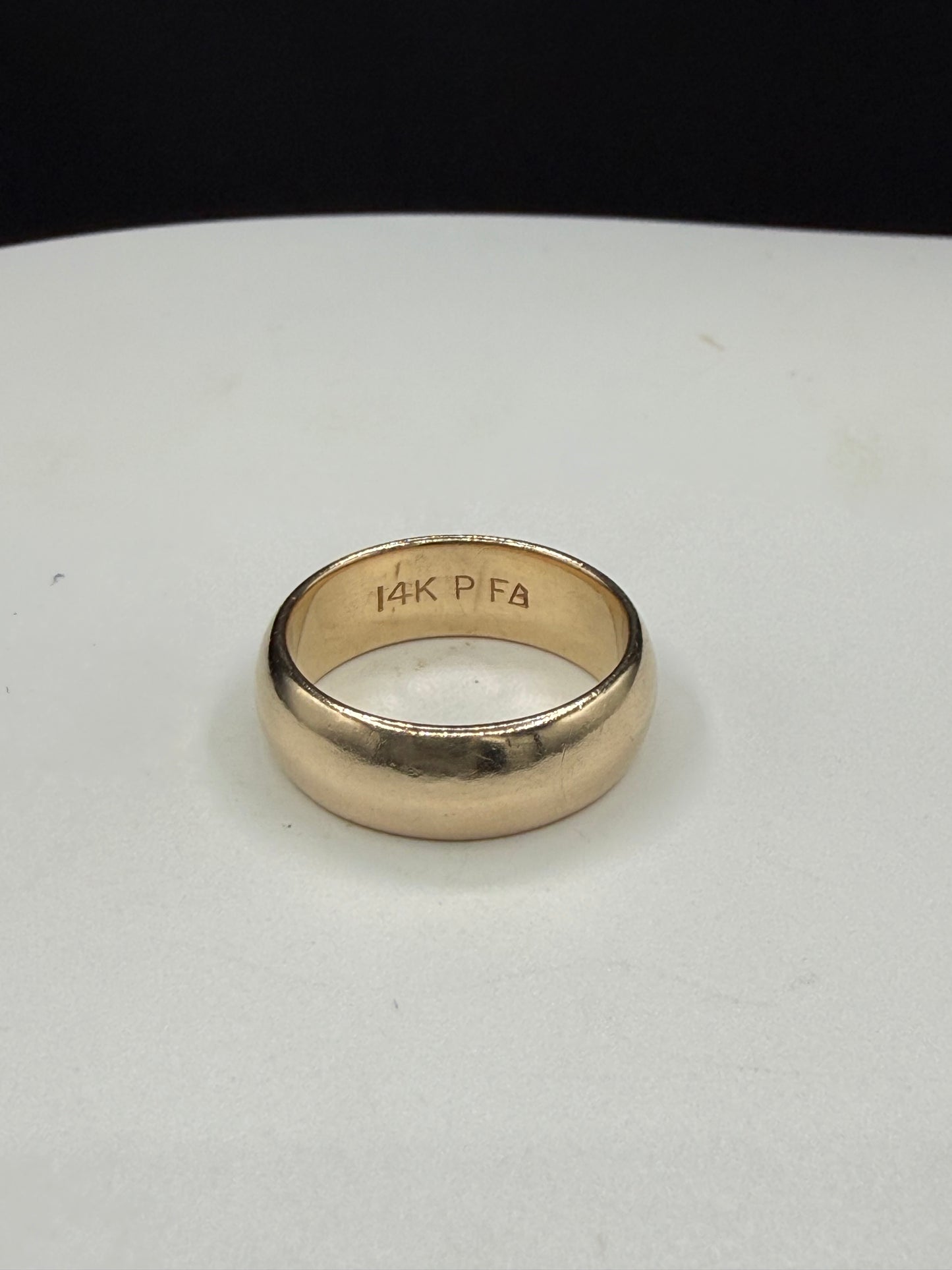 Solid 14K Gold Wedding Band | 6MM Comfort Fit | Rare Size 4.5