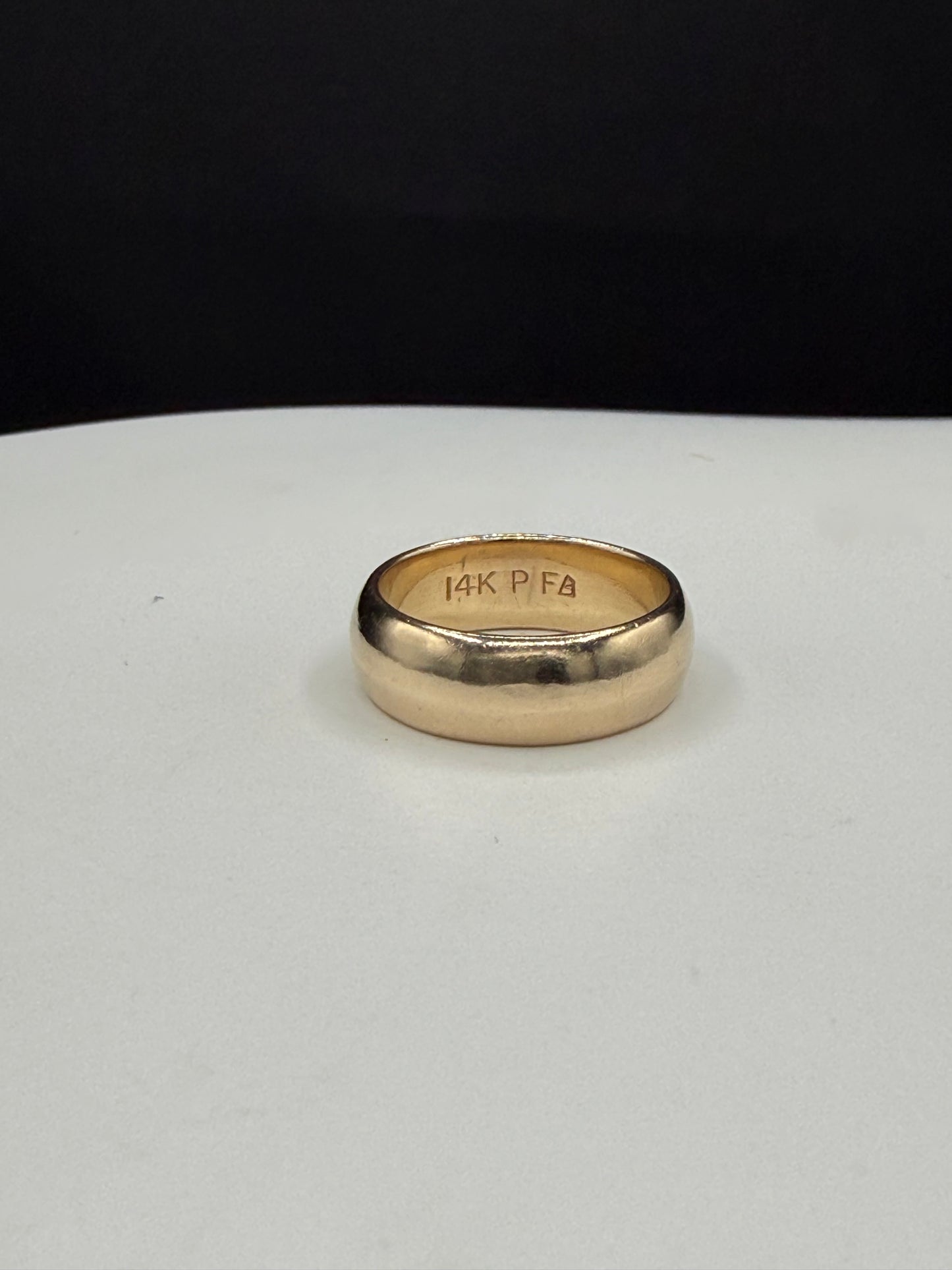 Solid 14K Gold Wedding Band | 6MM Comfort Fit | Rare Size 4.5