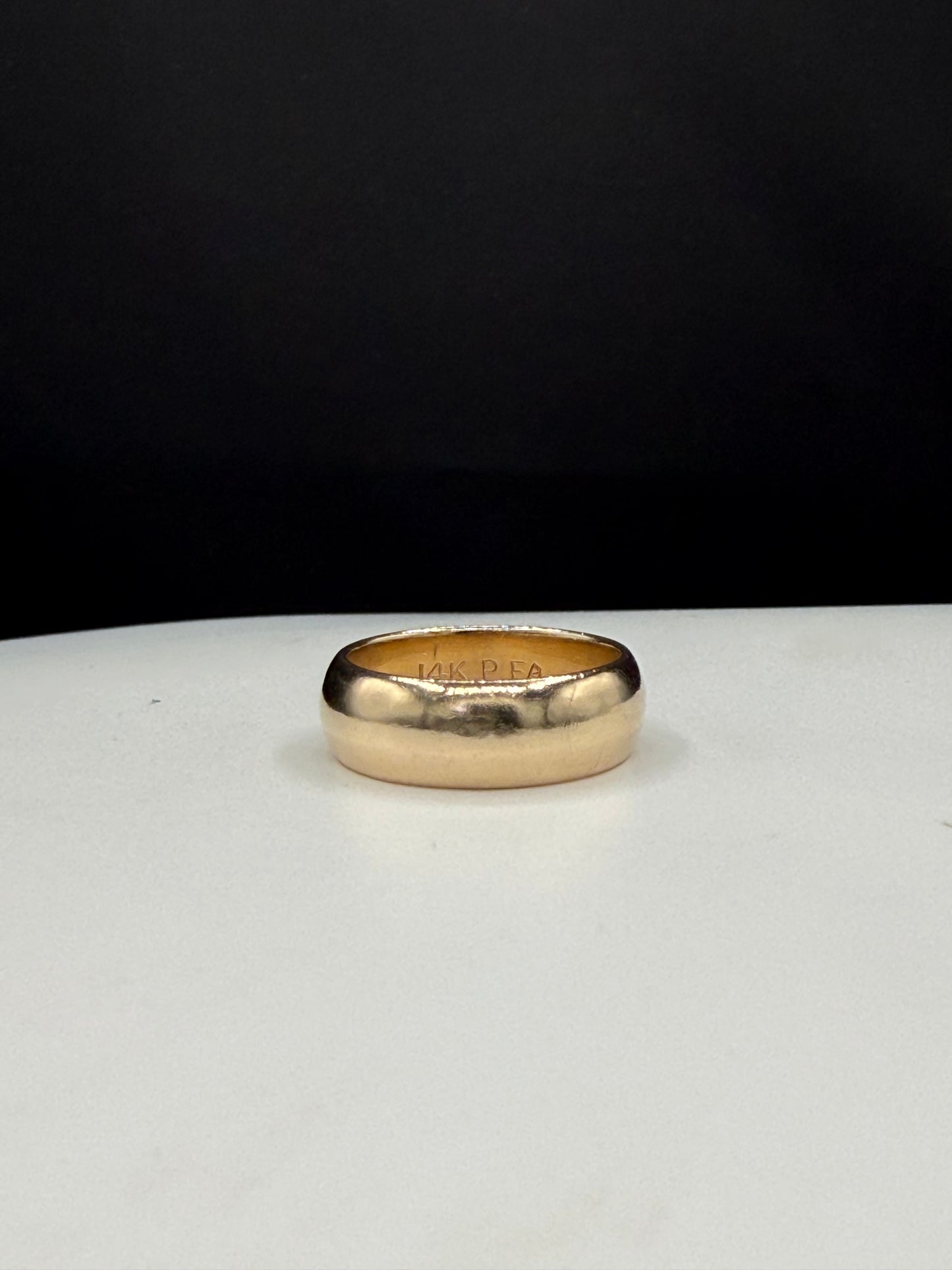 Solid 14K Gold Wedding Band | 6MM Comfort Fit | Rare Size 4.5