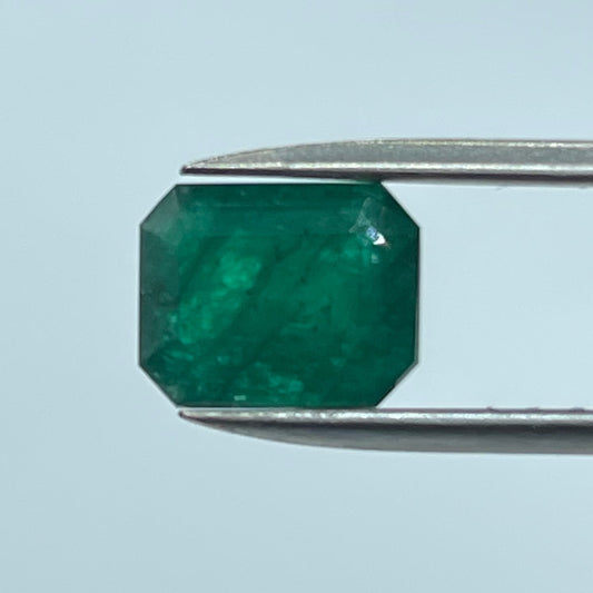 3.62 Carat Natural Emerald Emerald-Cut Loose Gemstone (10.6 x 8.5 x 5.4 MM)