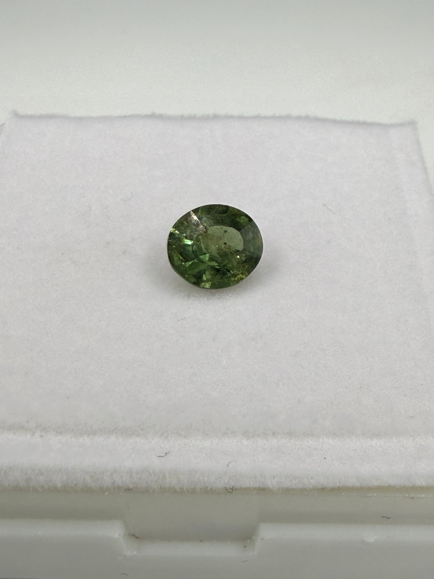 1.29ct Natural Unheated Ceylon Green Sapphire Oval Cut Loose Gemstone