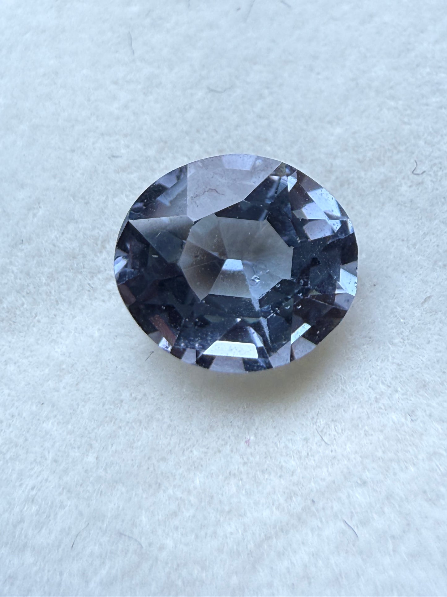1.25ct Natural Unheated Ceylon Greyish Blue Sapphire Oval Cut Loose Gemstone