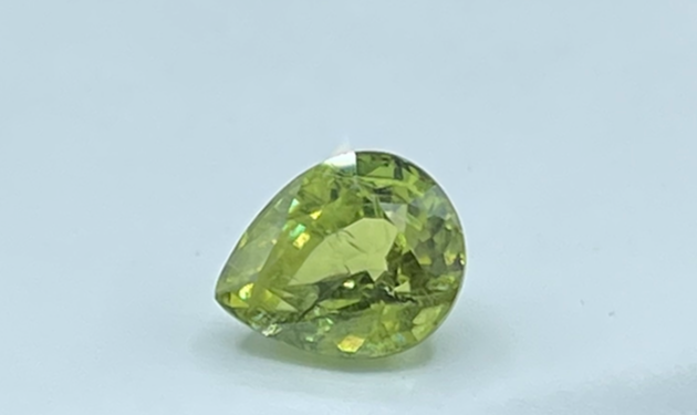 GIA Certified 3.44 Carat Natural Green Sapphire Pear Cut Loose Gemstone 9.60 x 7.79 x 5.82 MM