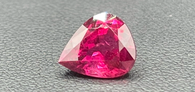 GIA Certified 2.98 Carat Natural Ruby Pear Cut Loose Gemstone