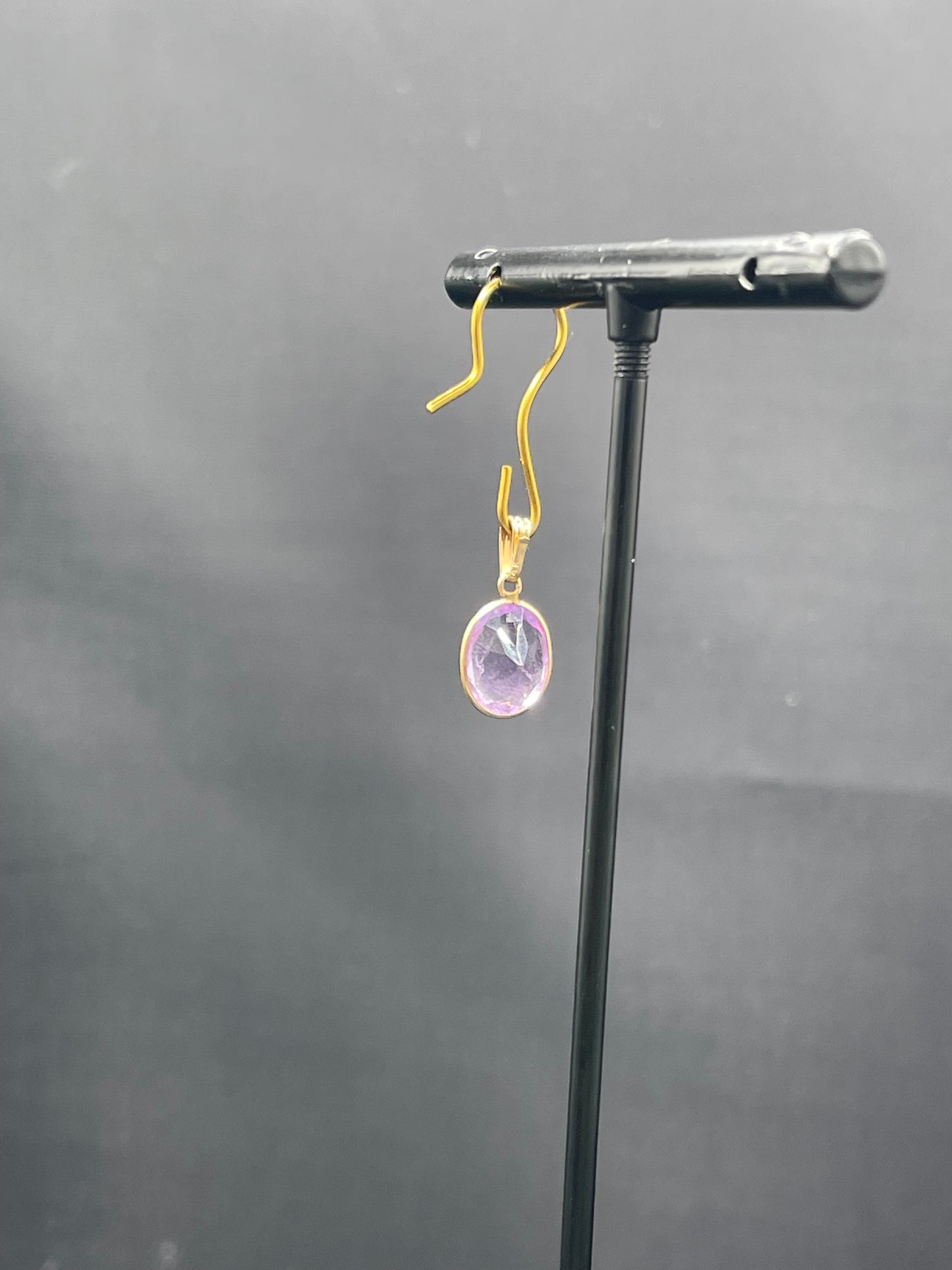 Natural Amethyst 14k Yellow Gold Pendant