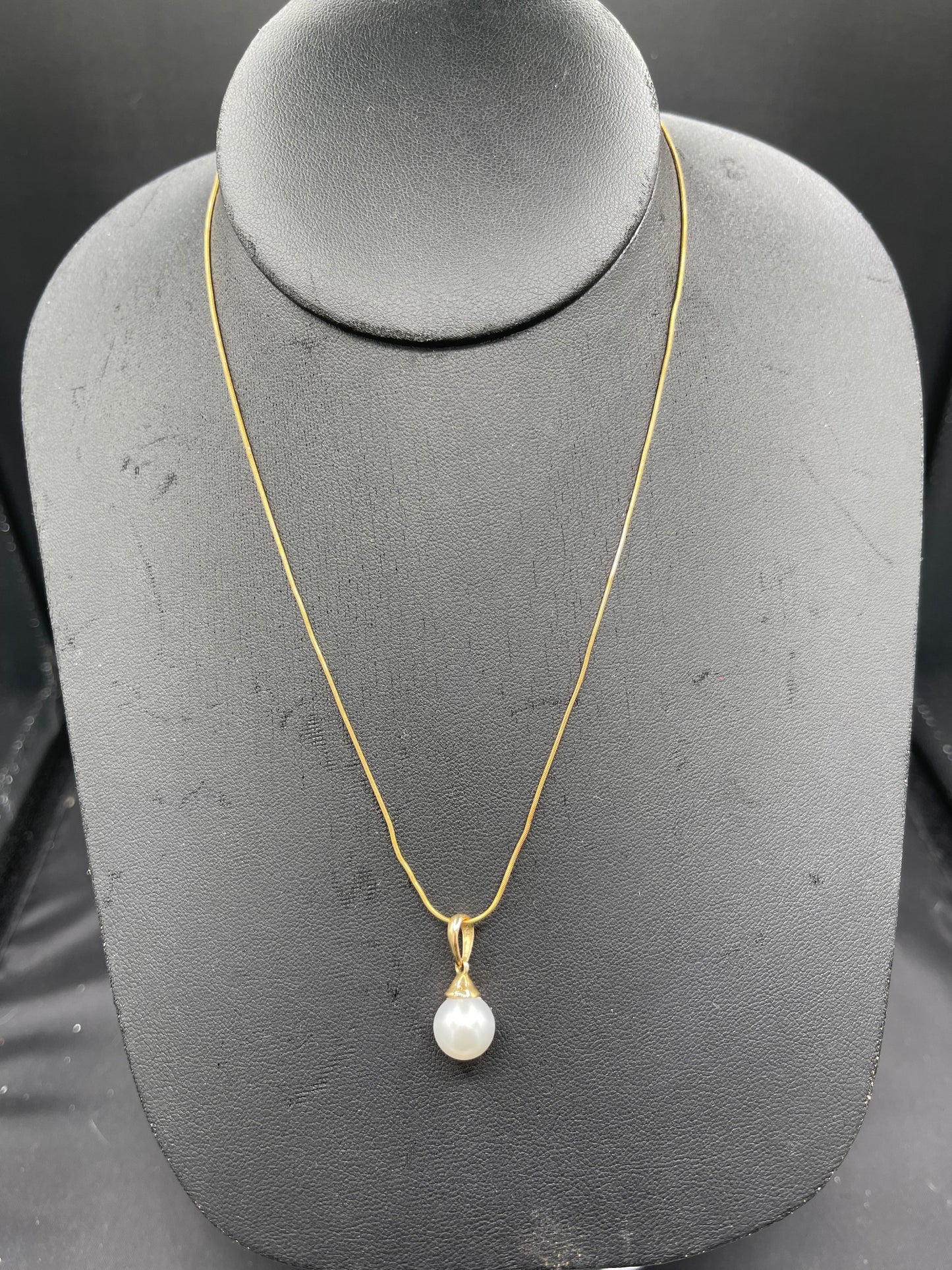 Tara & Sons Natural Tahitian South Sea Pearl 14k Yellow Gold Necklace