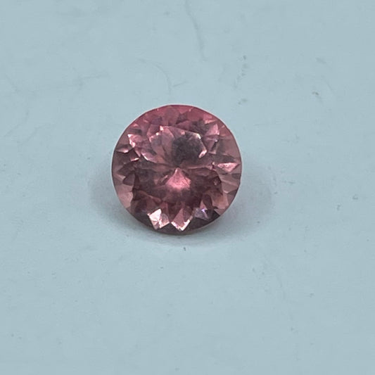 2.05 Carat Natural Rubellite Tourmaline Round Cut Loose Gemstone (8.44 x 8.44 x 5.40 MM)