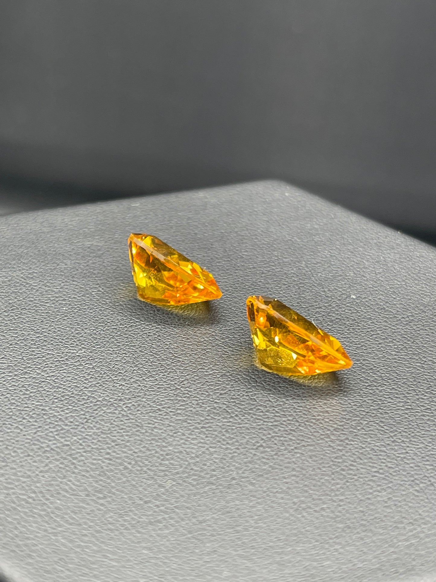 14.64 Carat Natural Madeira Citrine Pear Cut Matching Loose Gemstones (11.74 x 16.04 x 8.13 MM)