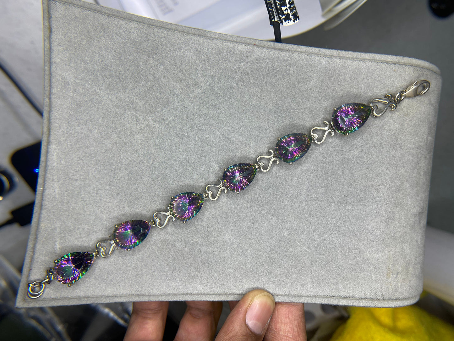 81 Carat Mystic Topaz Sterling Silver Bracelet