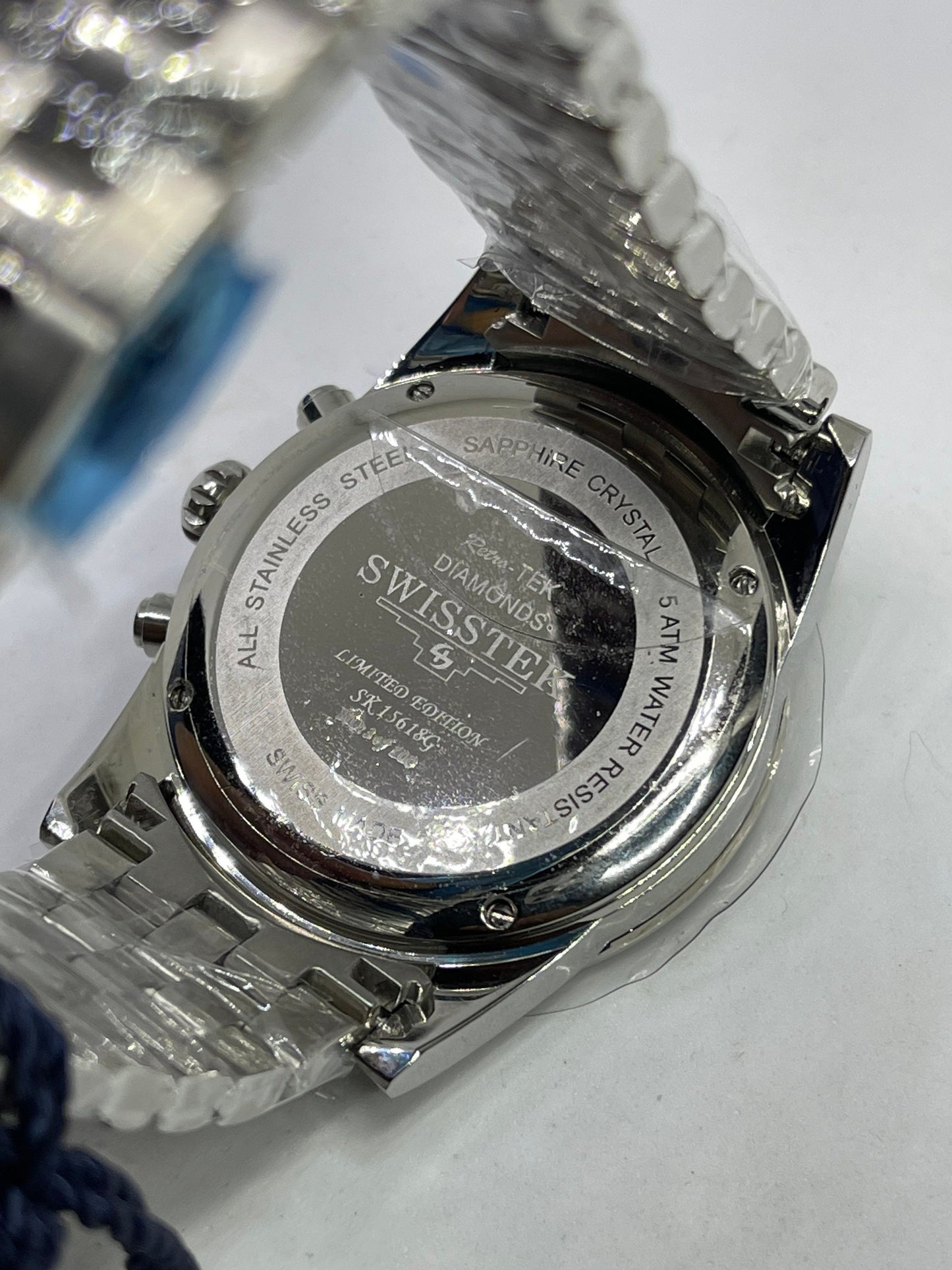 Mens Swisstek Diamond Automatic Watch