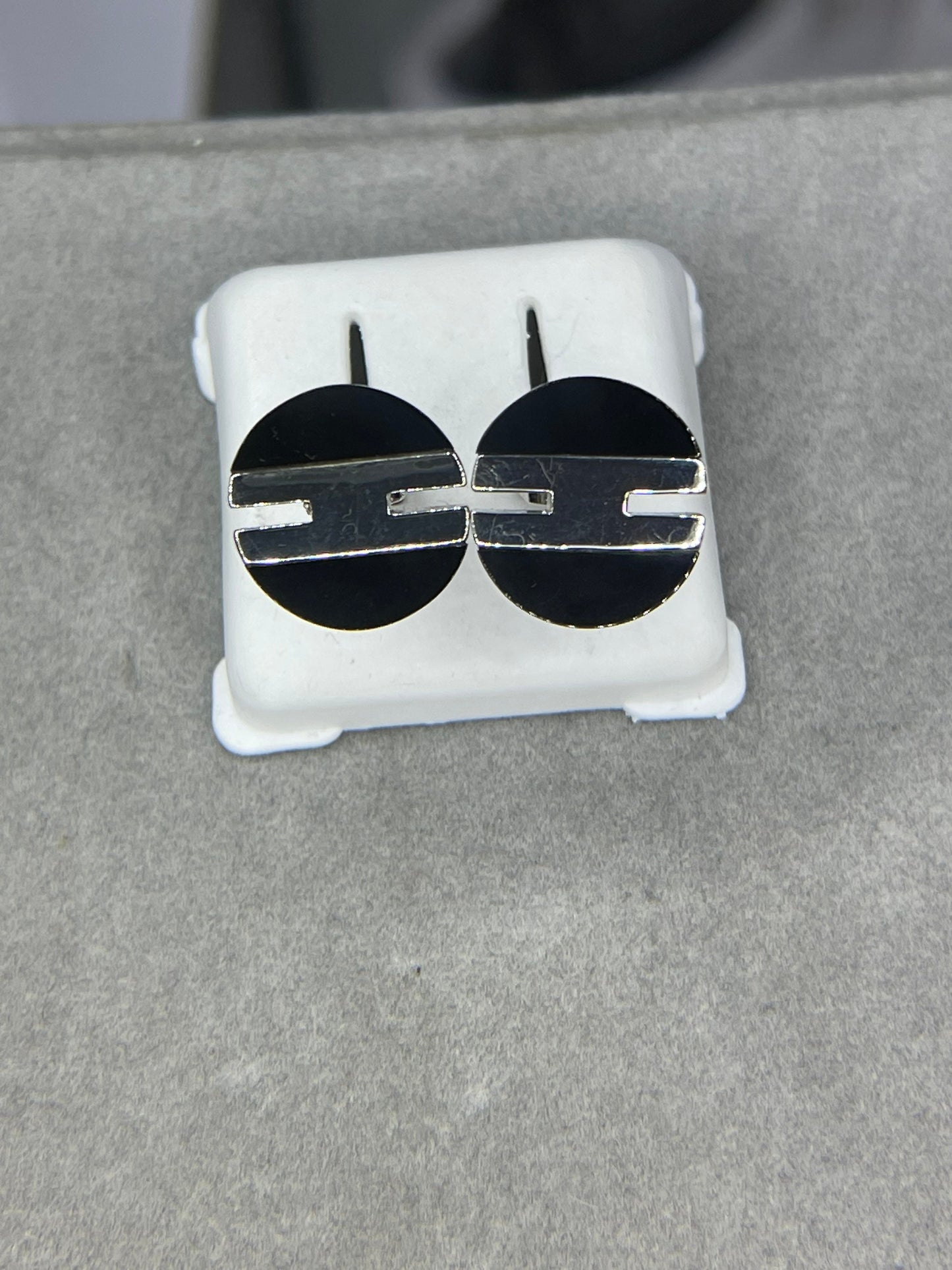 Black Onyx & Sterling Silver Cufflinks