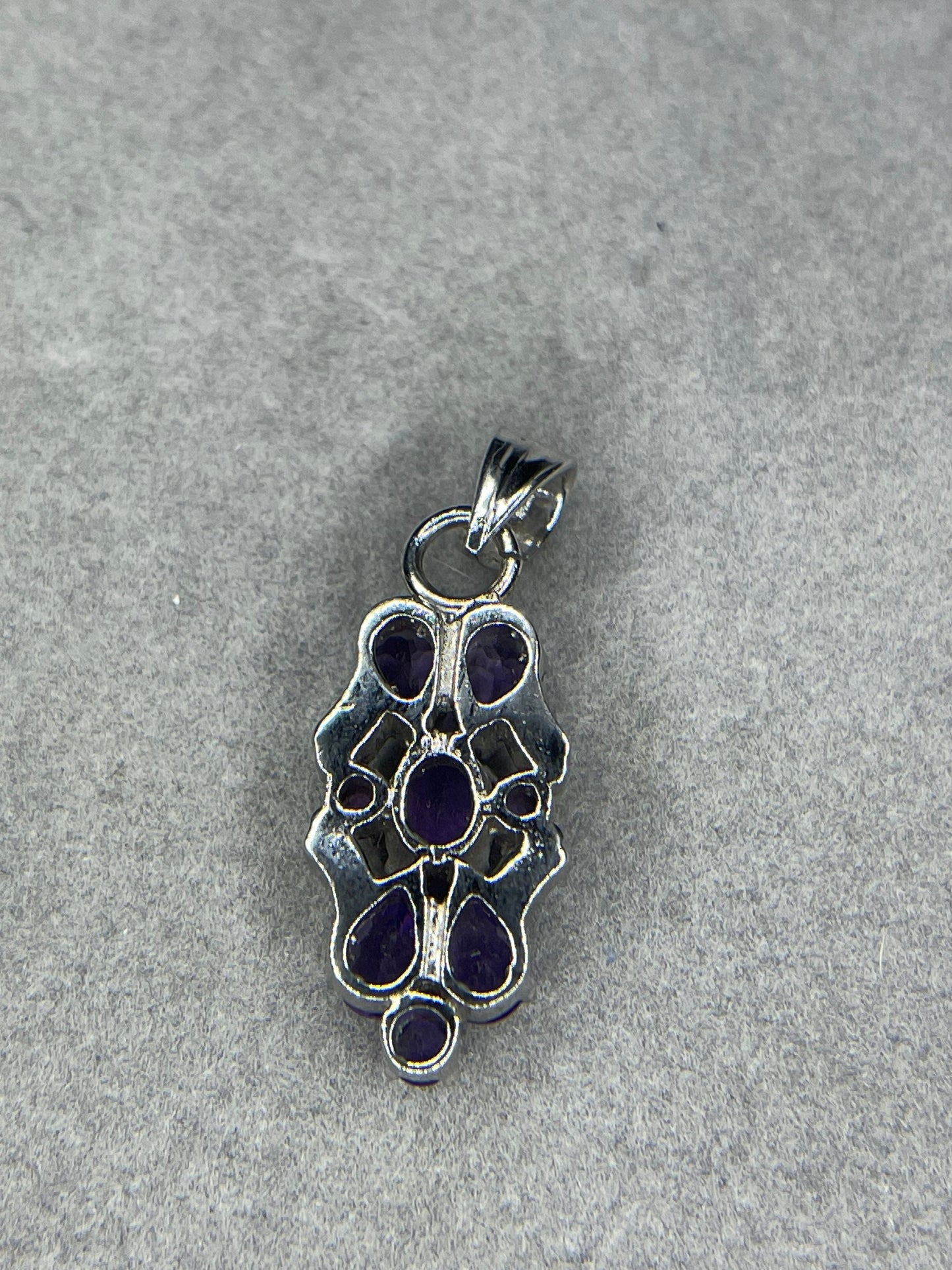 Natural Zambian Amethyst Sterling Silver Pendant