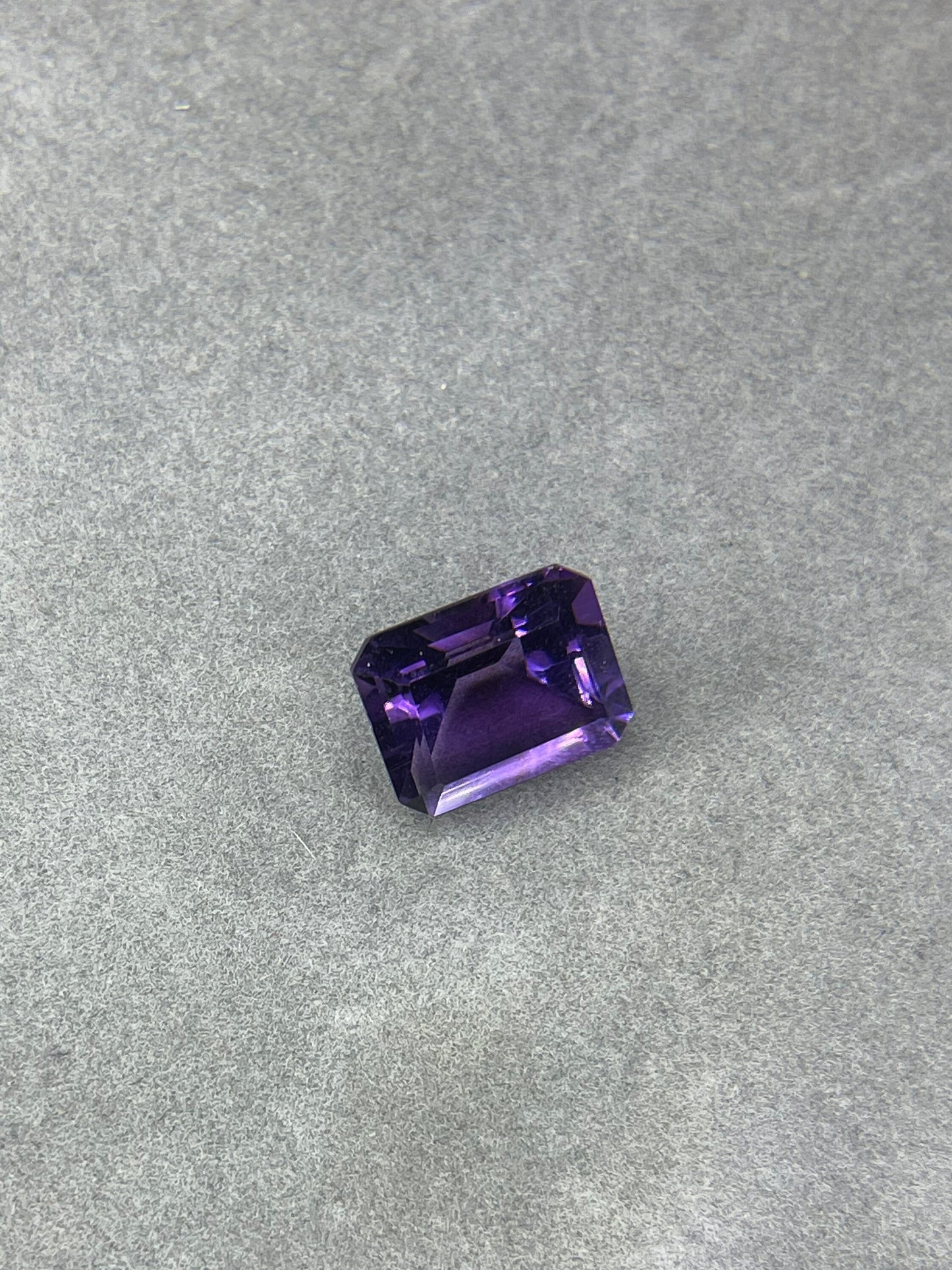 10.47 Carat Bolivian Amethyst Emerald Cut Loose Stone