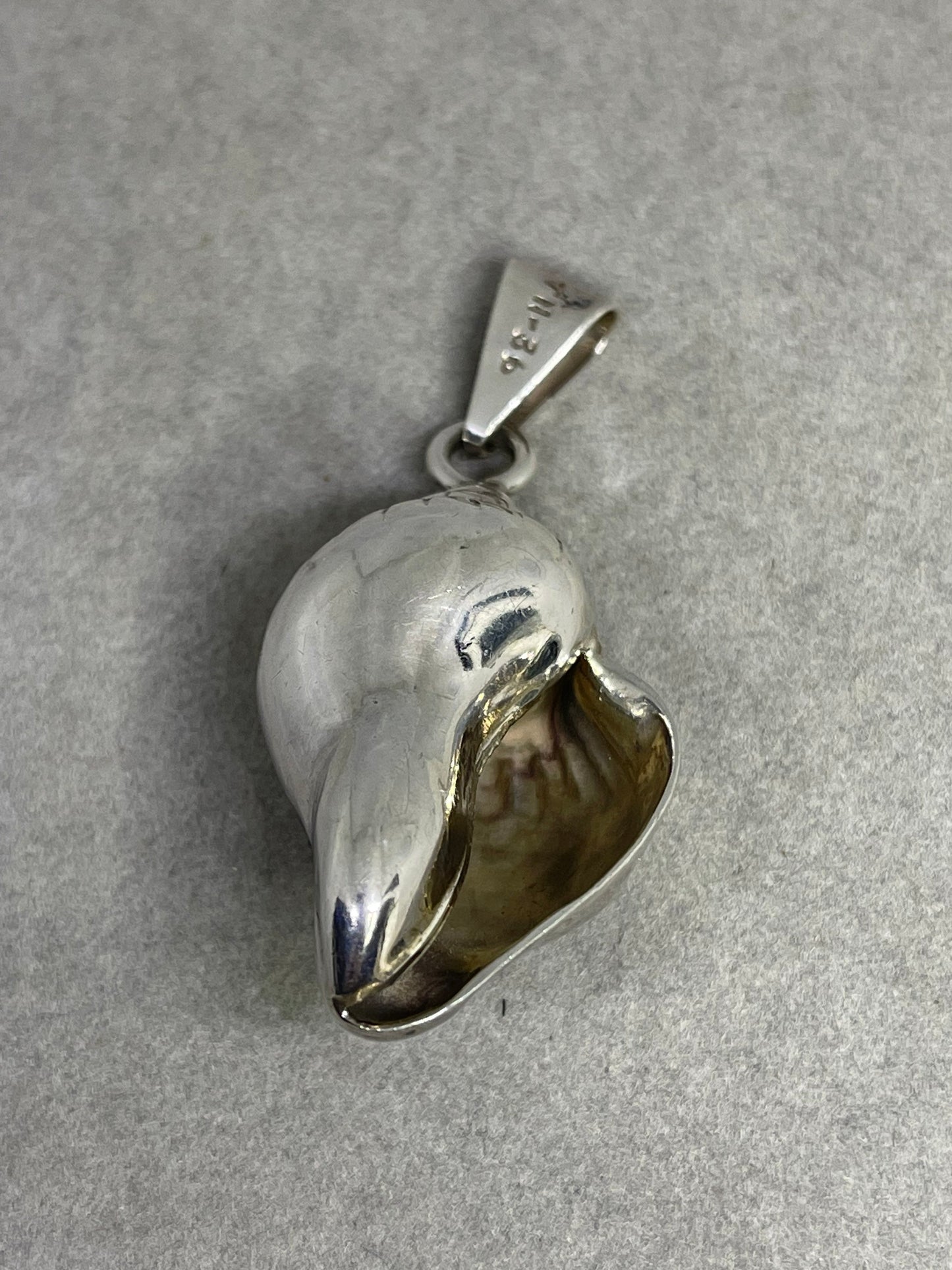 Handmade Sterling Silver Shell Pendant