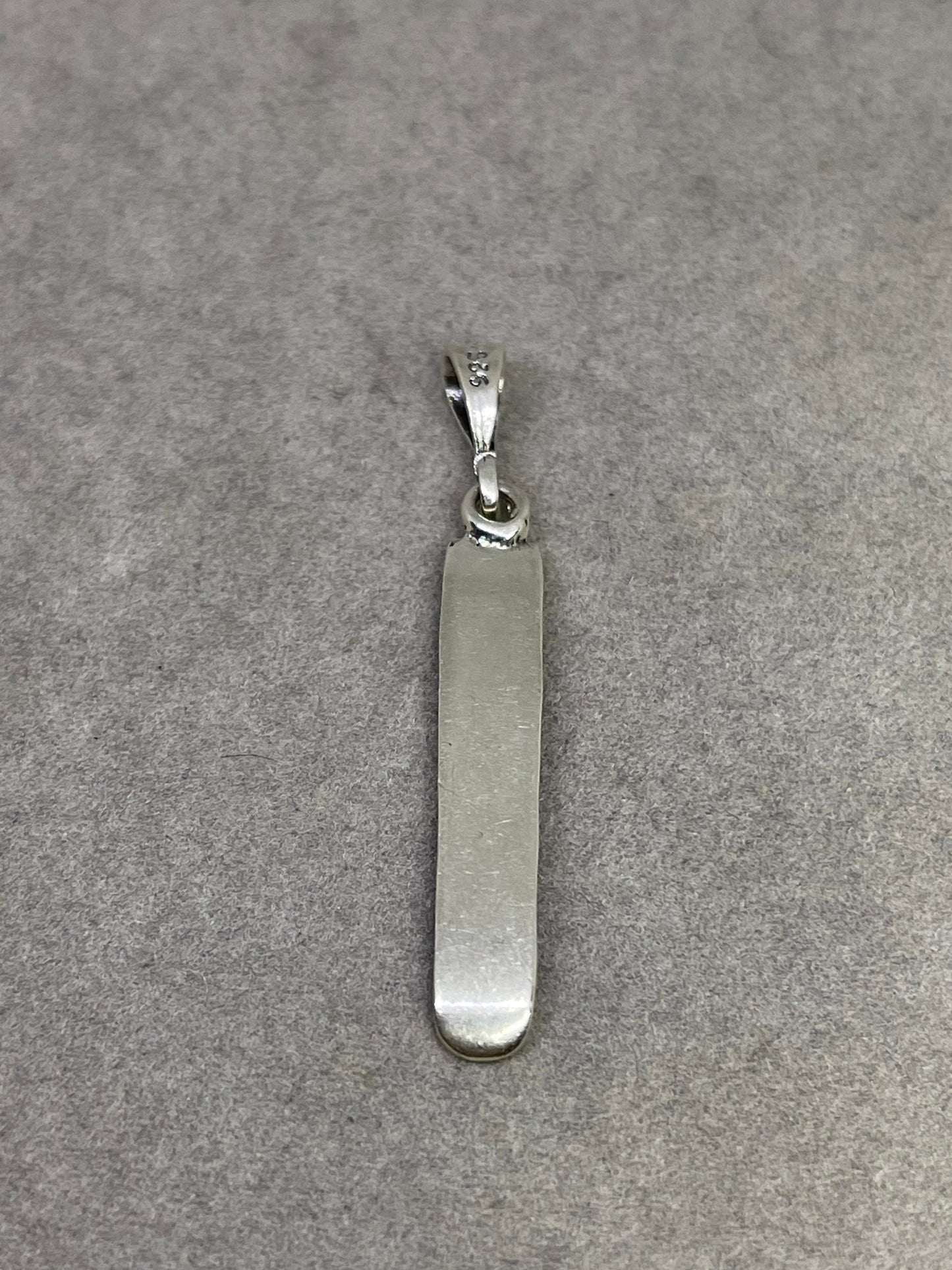 Snowboard Sterling Silver Pendant