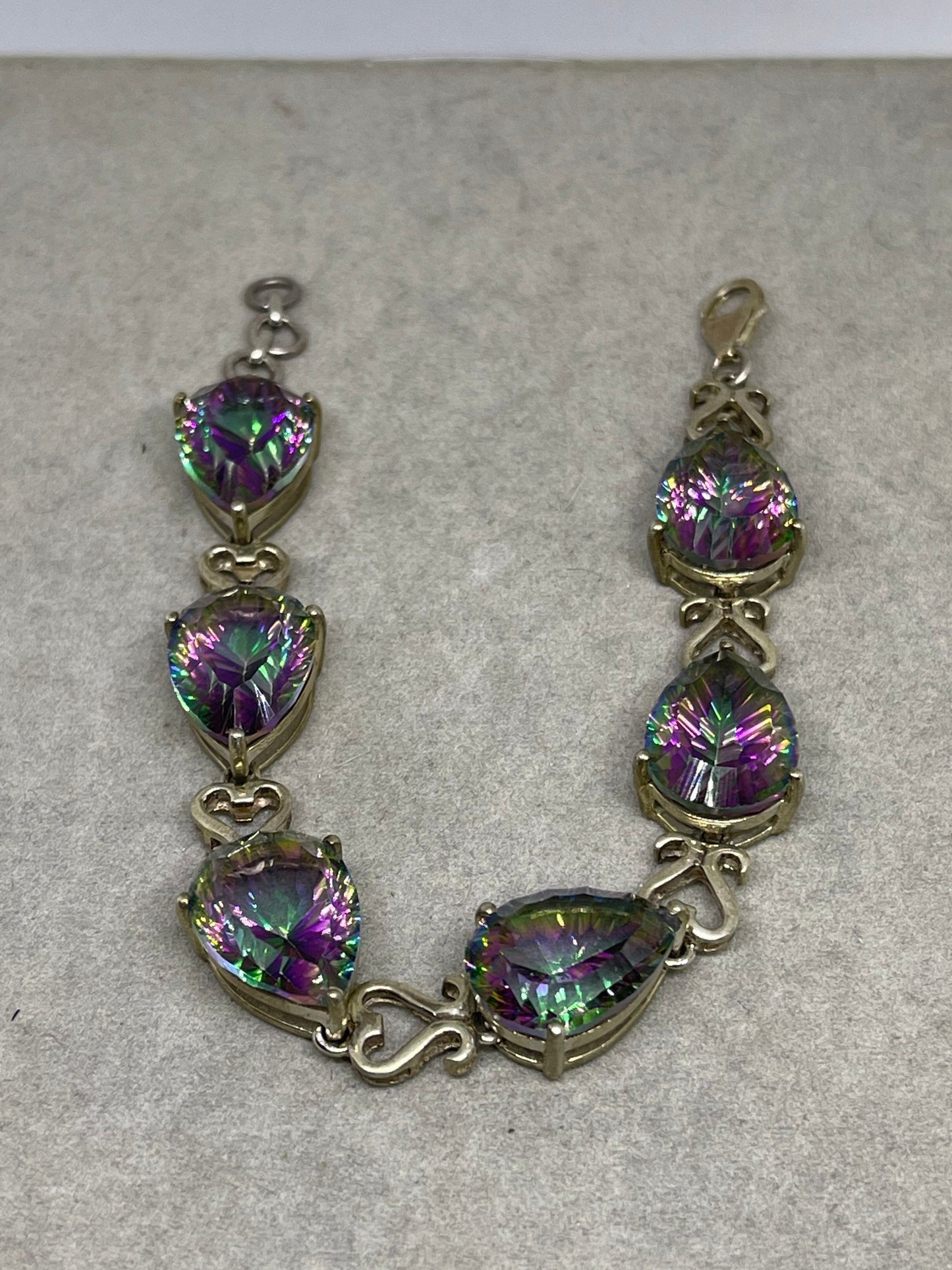 81 Carat Mystic Topaz Sterling Silver Bracelet