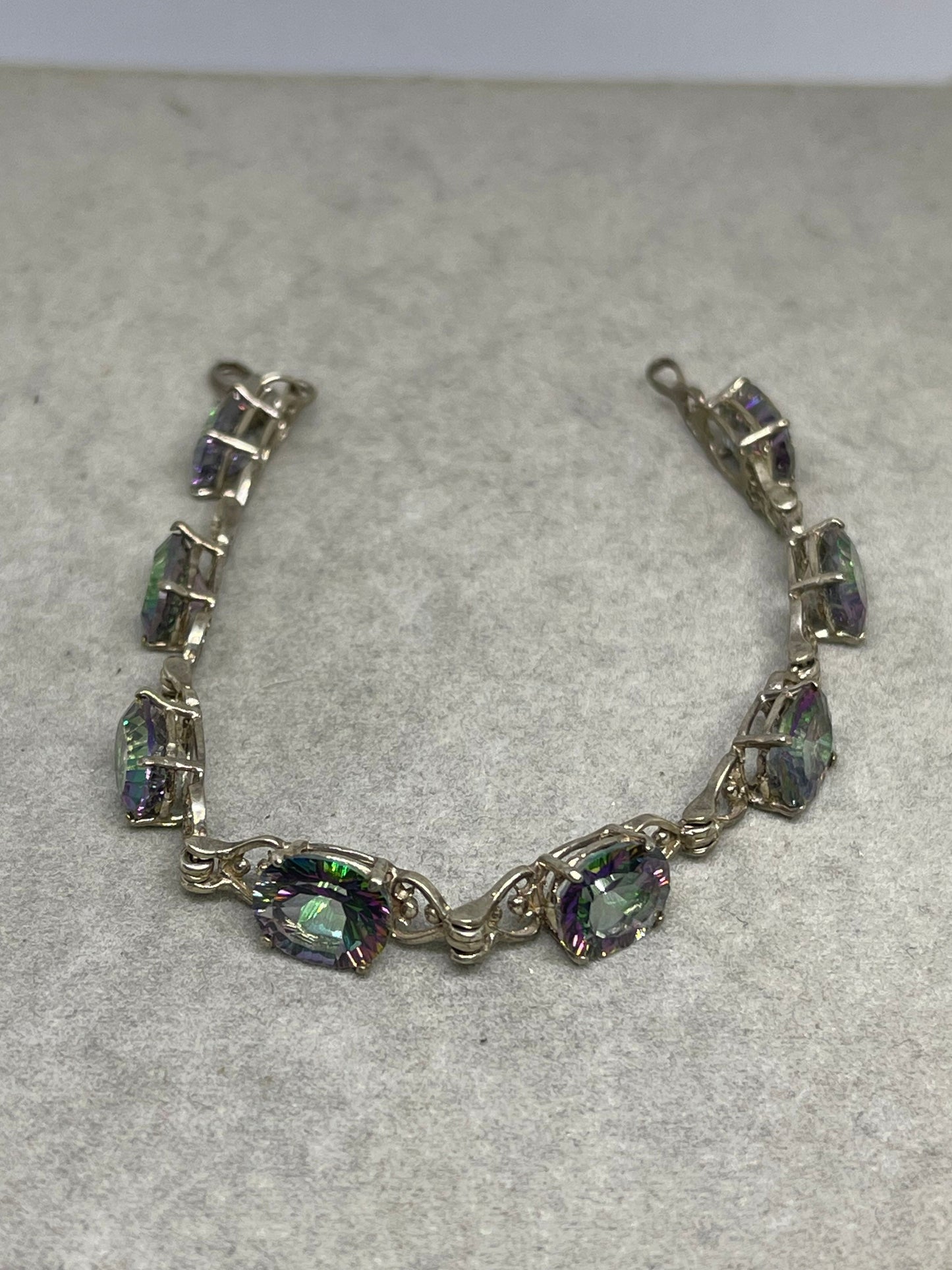 29 Carat Mystic Topaz Sterling Silver Bracelet (7 inches)